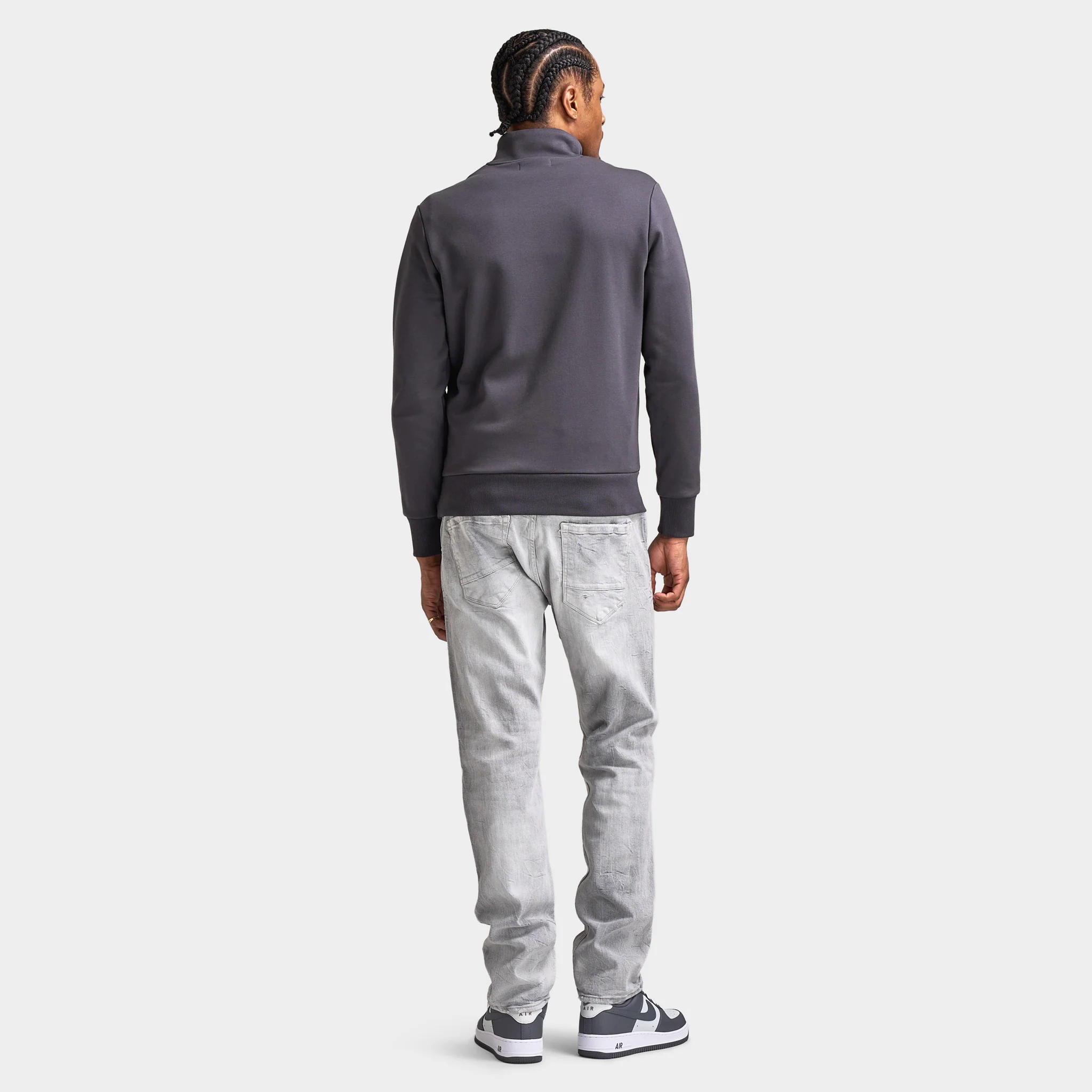 Fred Perry Stacked FLP Half-Zip / Anchor Grey - Image 3