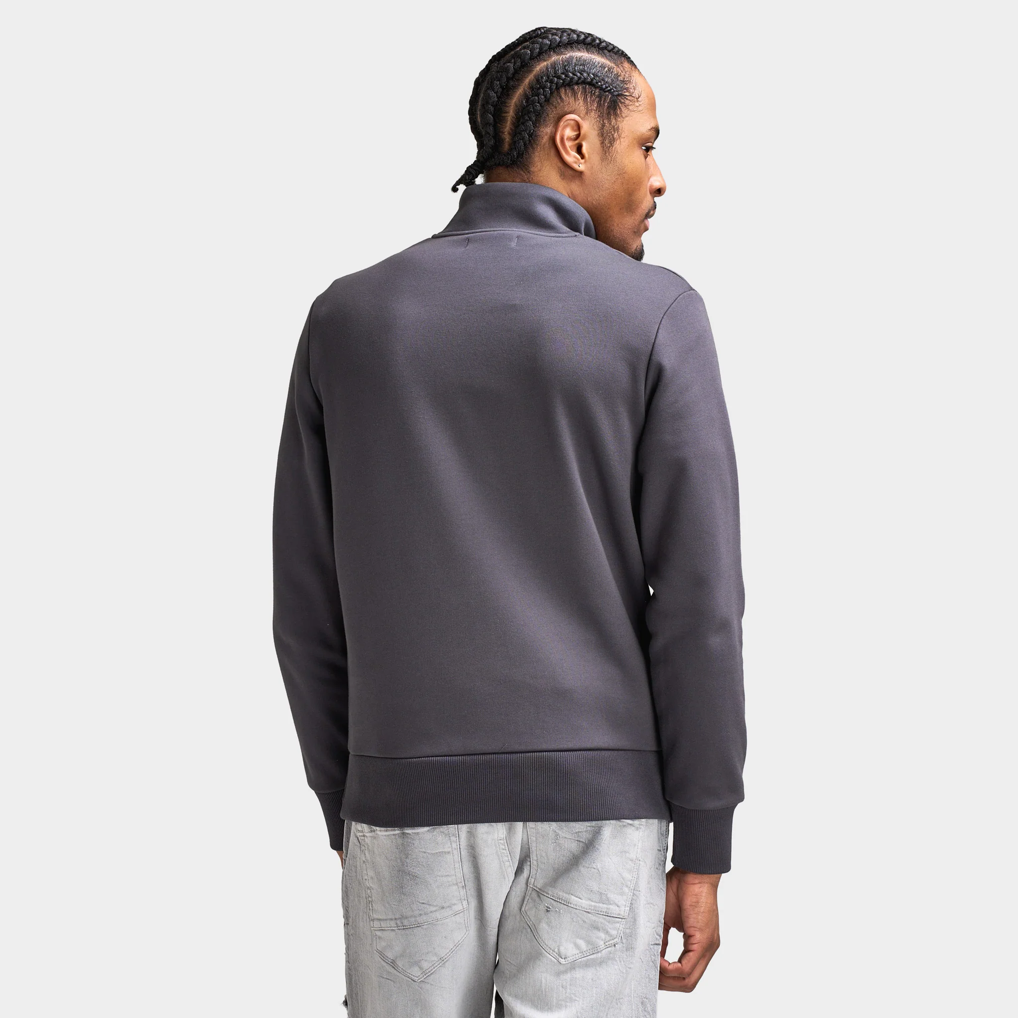 Fred Perry Stacked FLP Half-Zip / Anchor Grey - Image 5