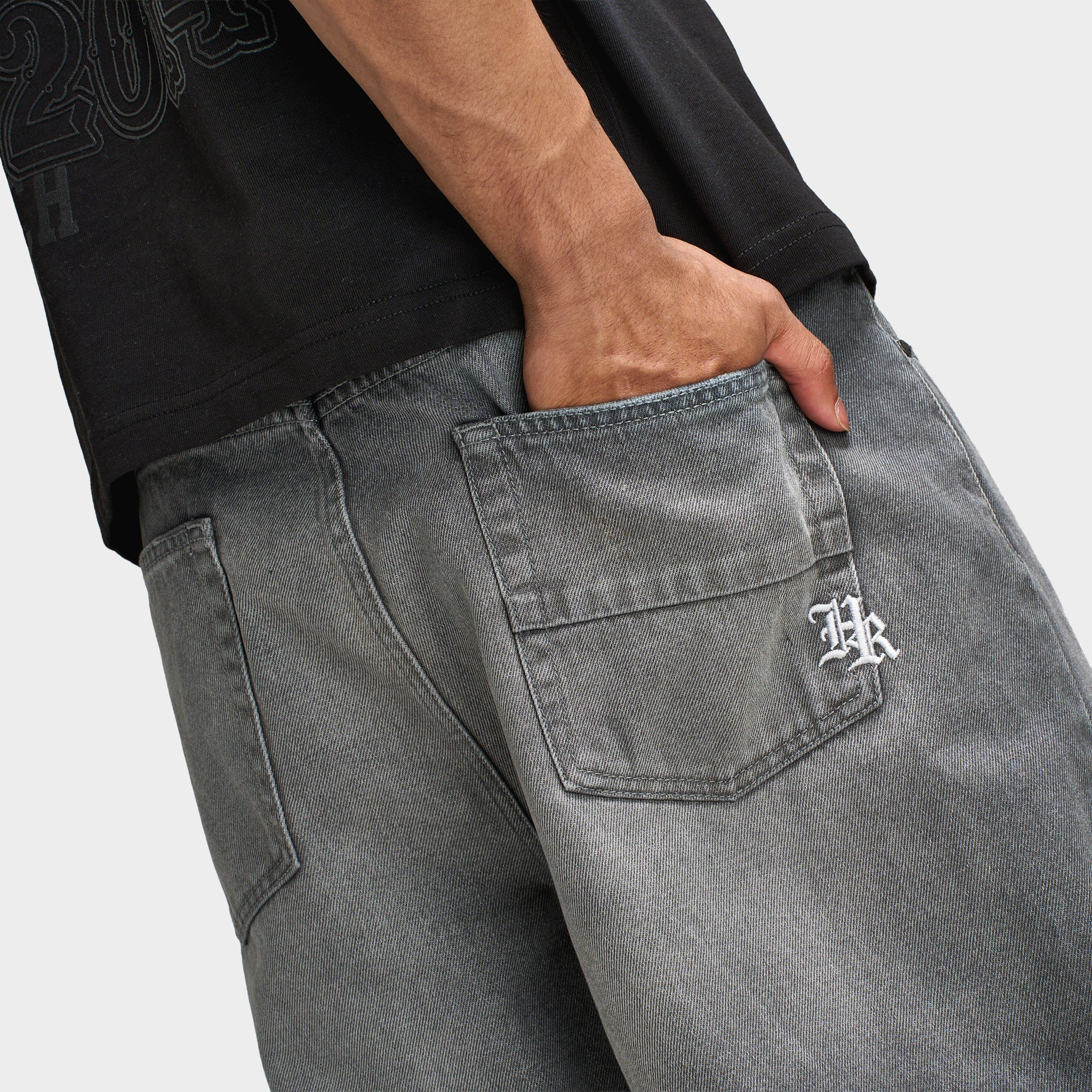 Hoodrich Inkline Denim Jort / Grey Wash - Image 3