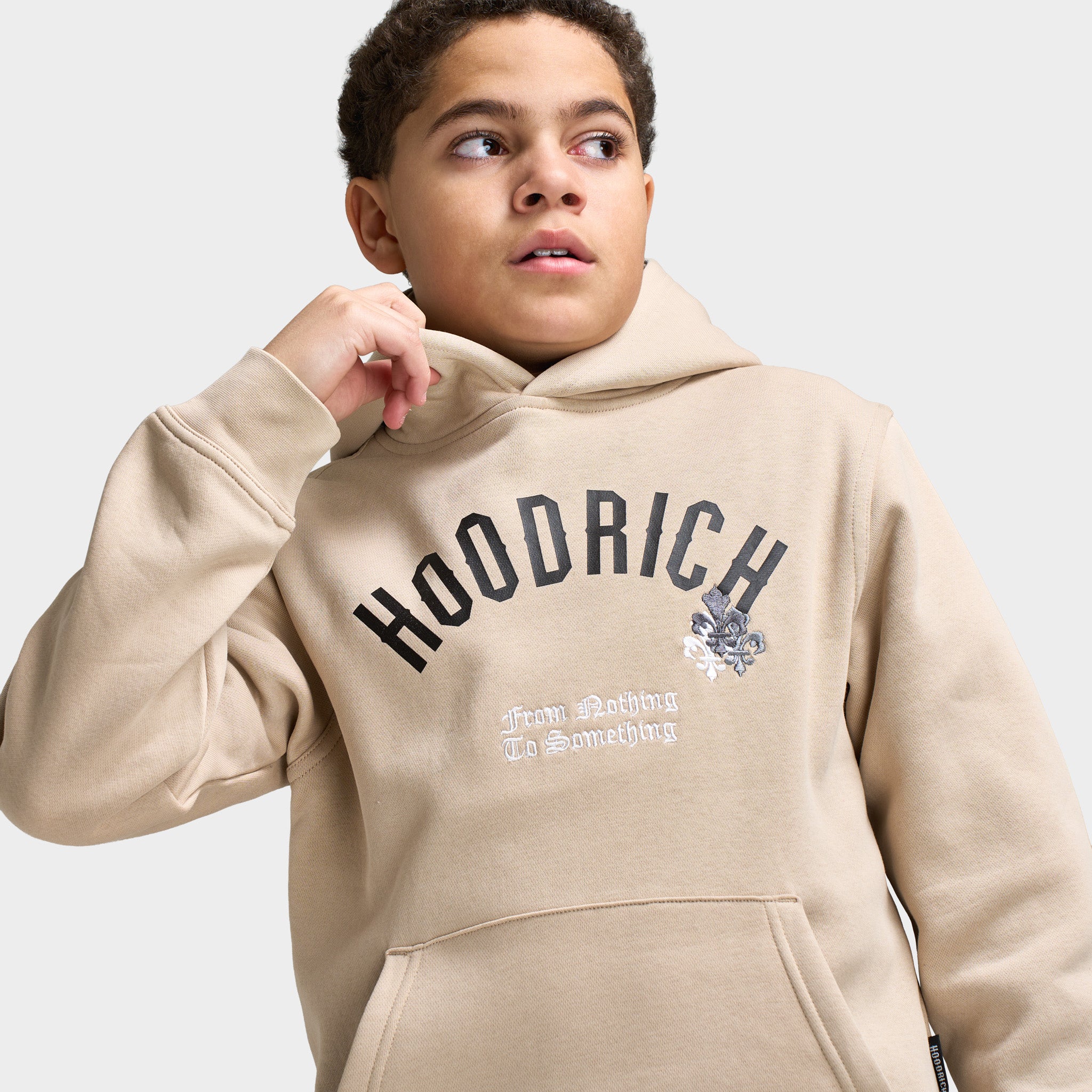 Hoodrich Junior Boy’s Shadow Hoodie / Oxford Tan - Image 2