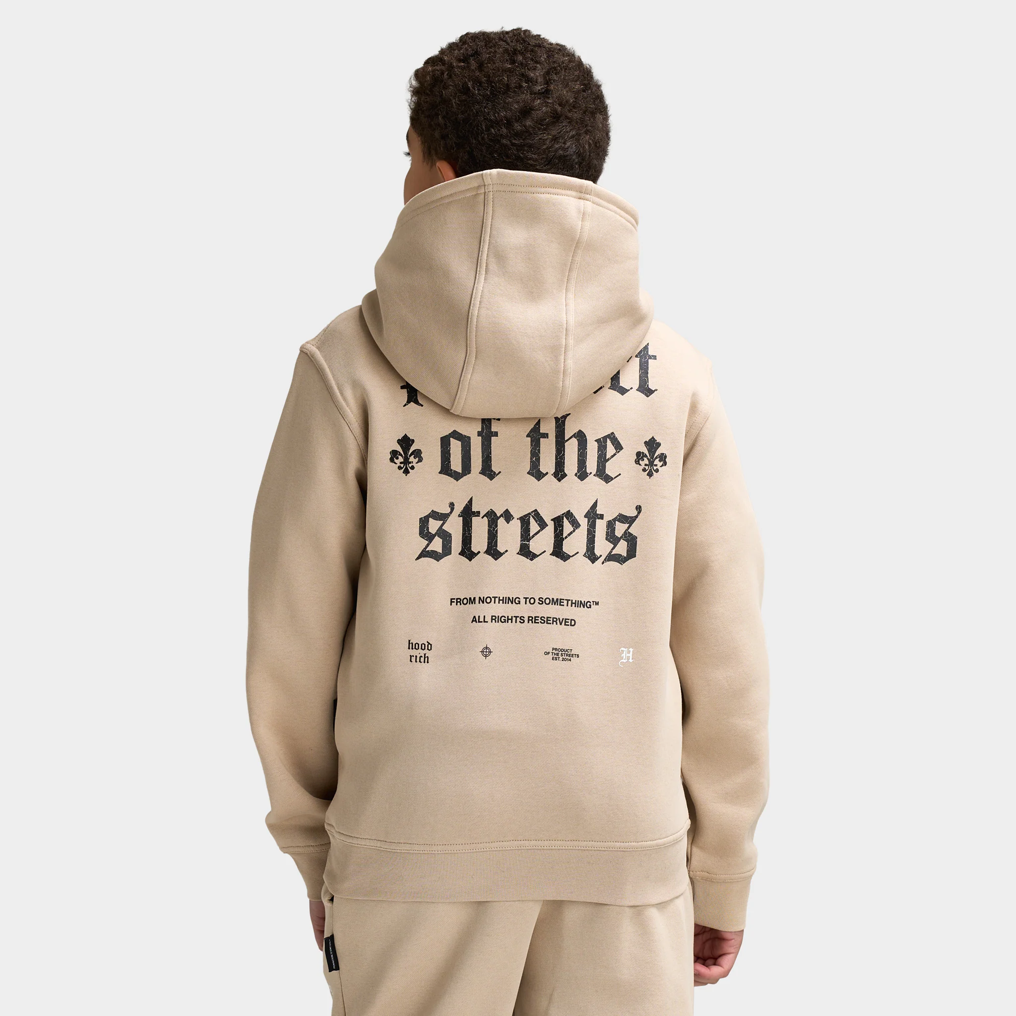 Hoodrich Junior Boy’s Shadow Hoodie / Oxford Tan - Image 4