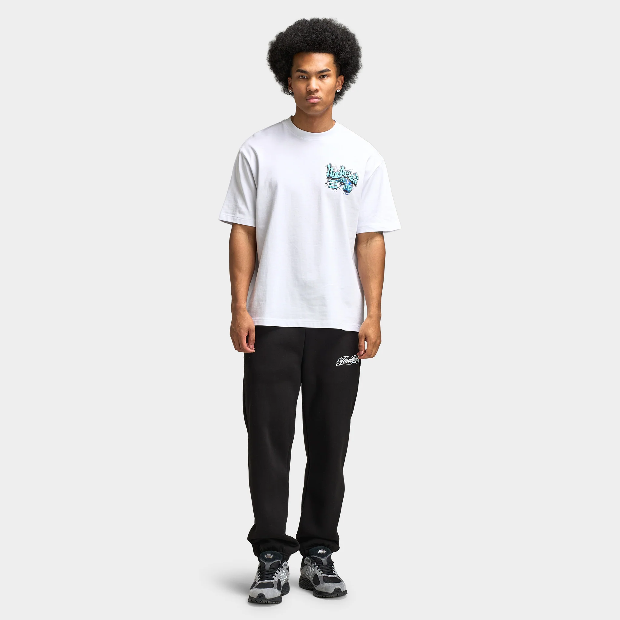Hoodrich Luxe Orb Oversized T-Shirt / White - Image 3