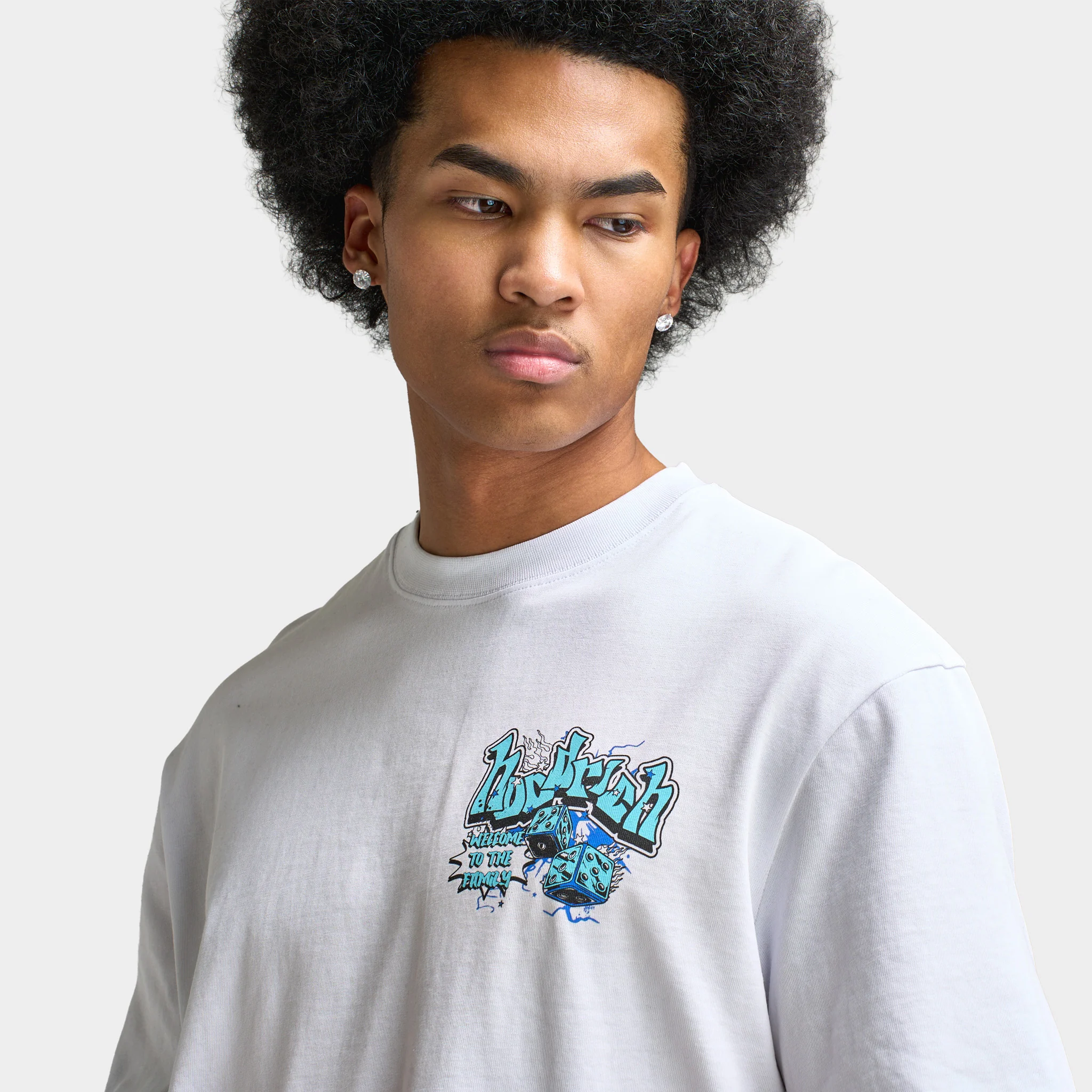 Hoodrich Luxe Orb Oversized T-Shirt / White - Image 5