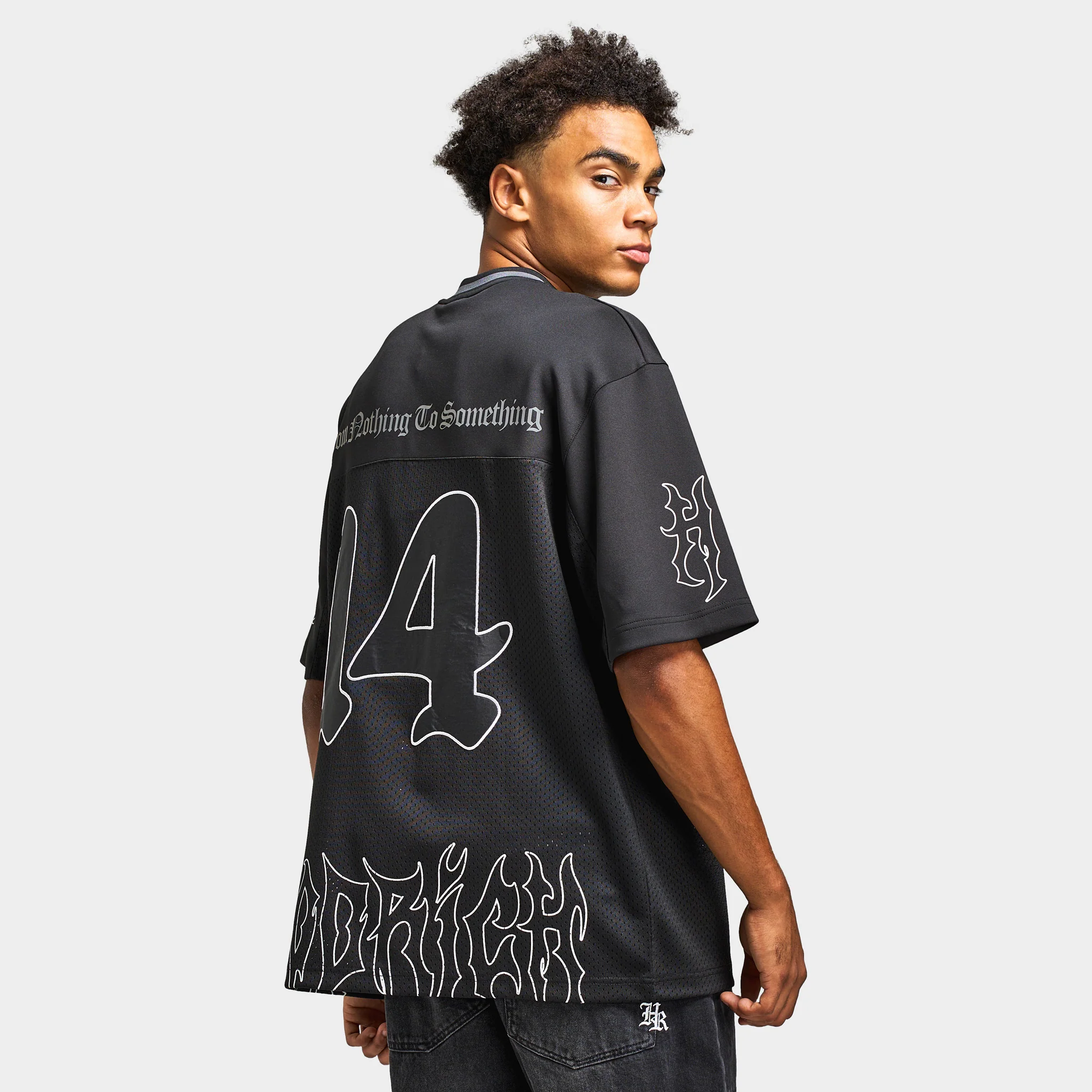 Hoodrich Spectral - Oversized Mesh Jersey / Black - Image 2