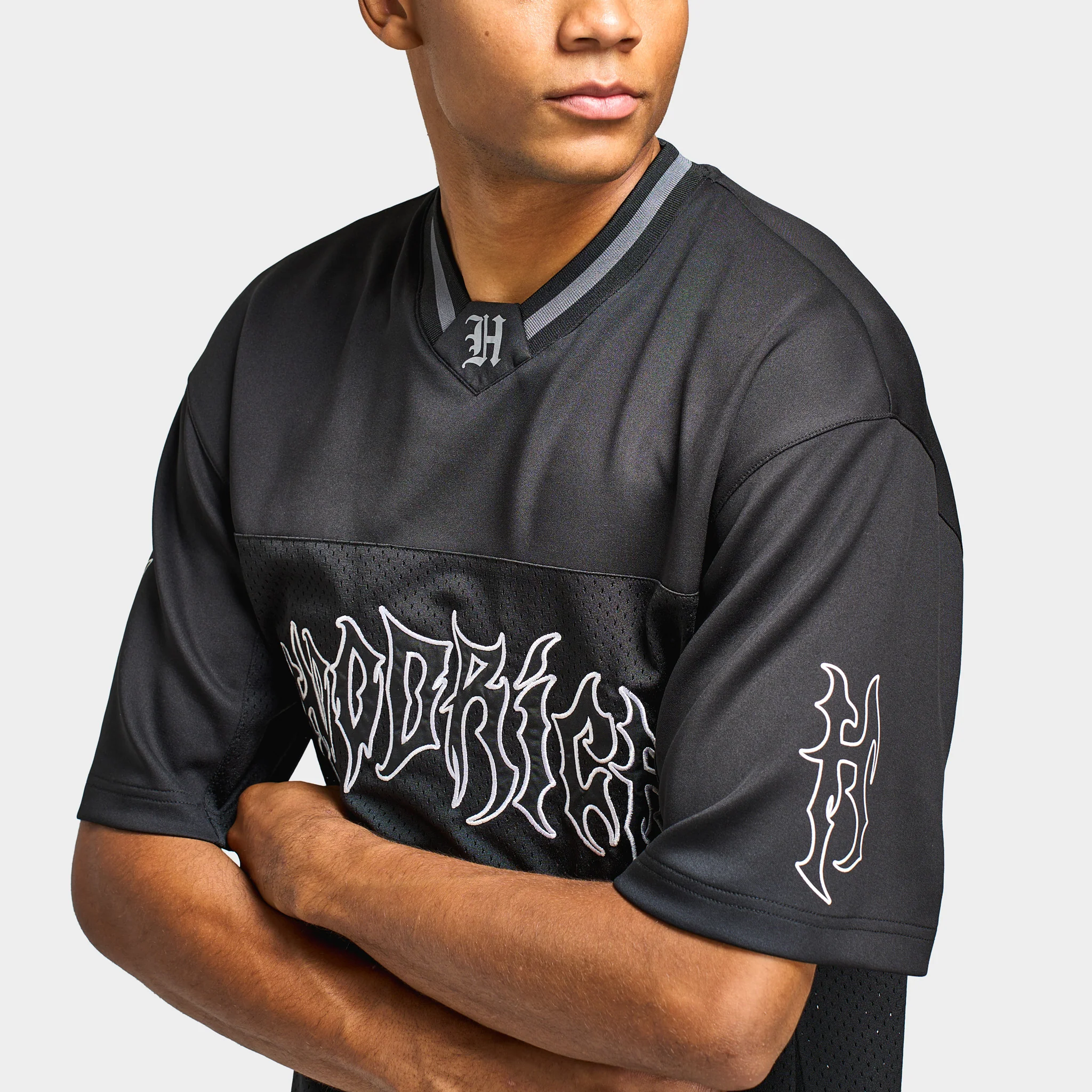 Hoodrich Spectral - Oversized Mesh Jersey / Black - Image 3