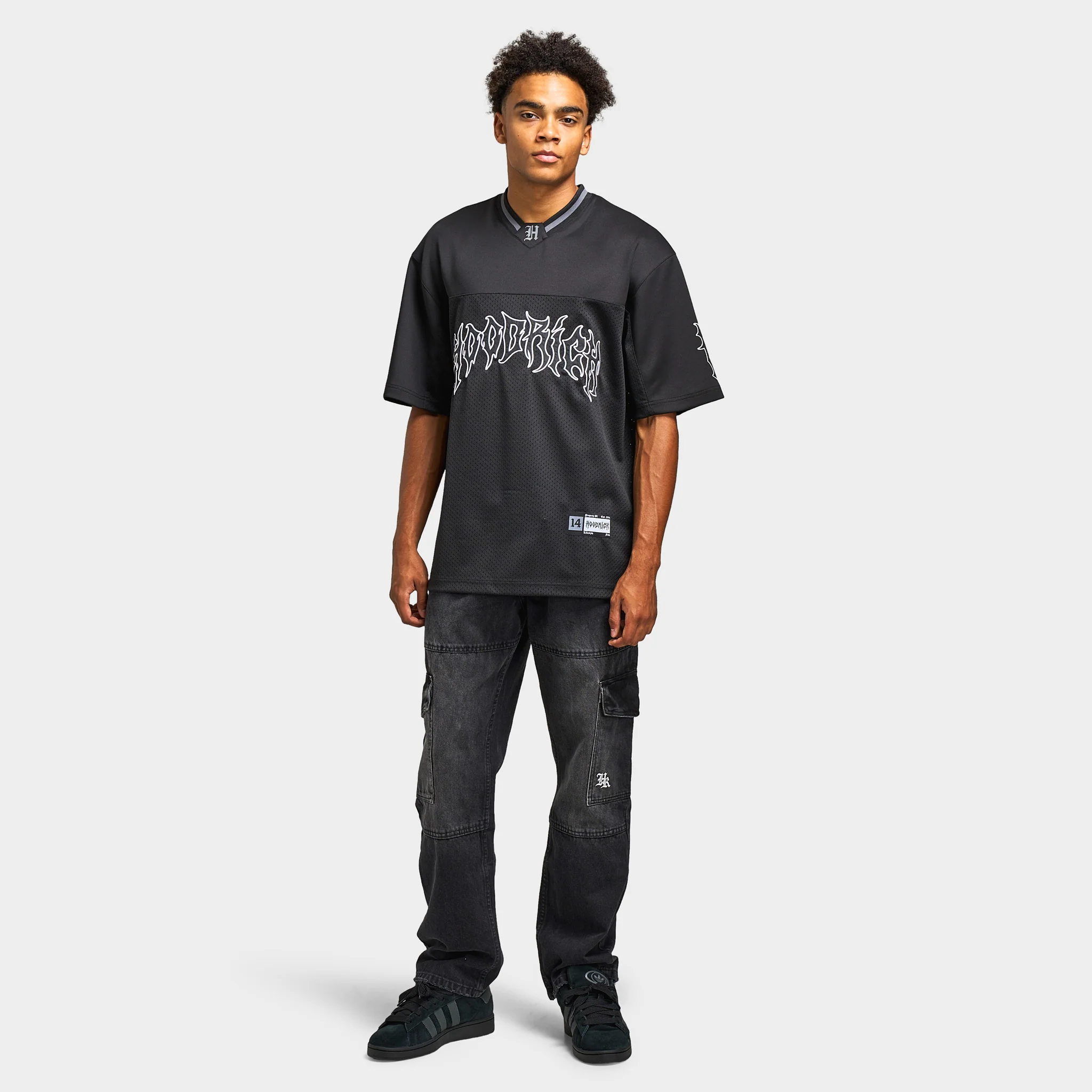 Hoodrich Spectral - Oversized Mesh Jersey / Black - Image 6