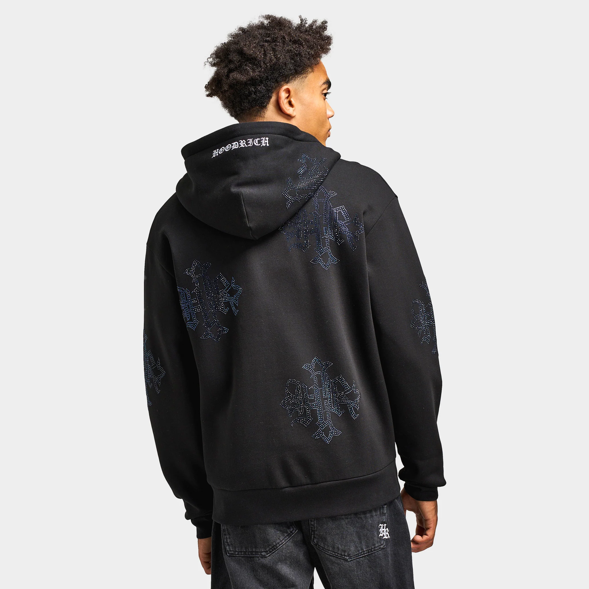 Hoodrich Virtux Oversized Full-Zip Hoodie / Black - Image 2