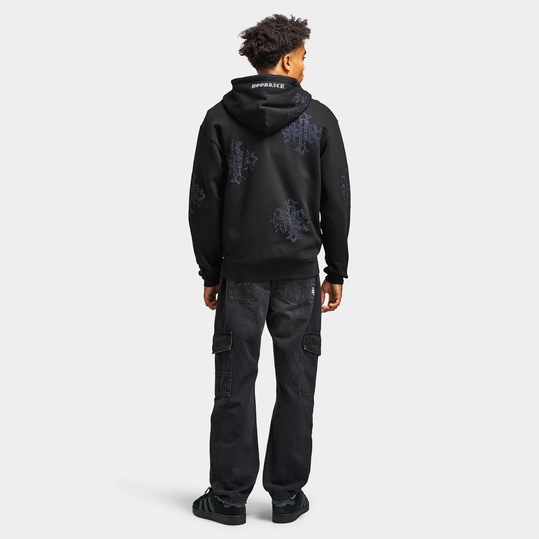 Hoodrich Virtux Oversized Full-Zip Hoodie / Black - Image 5