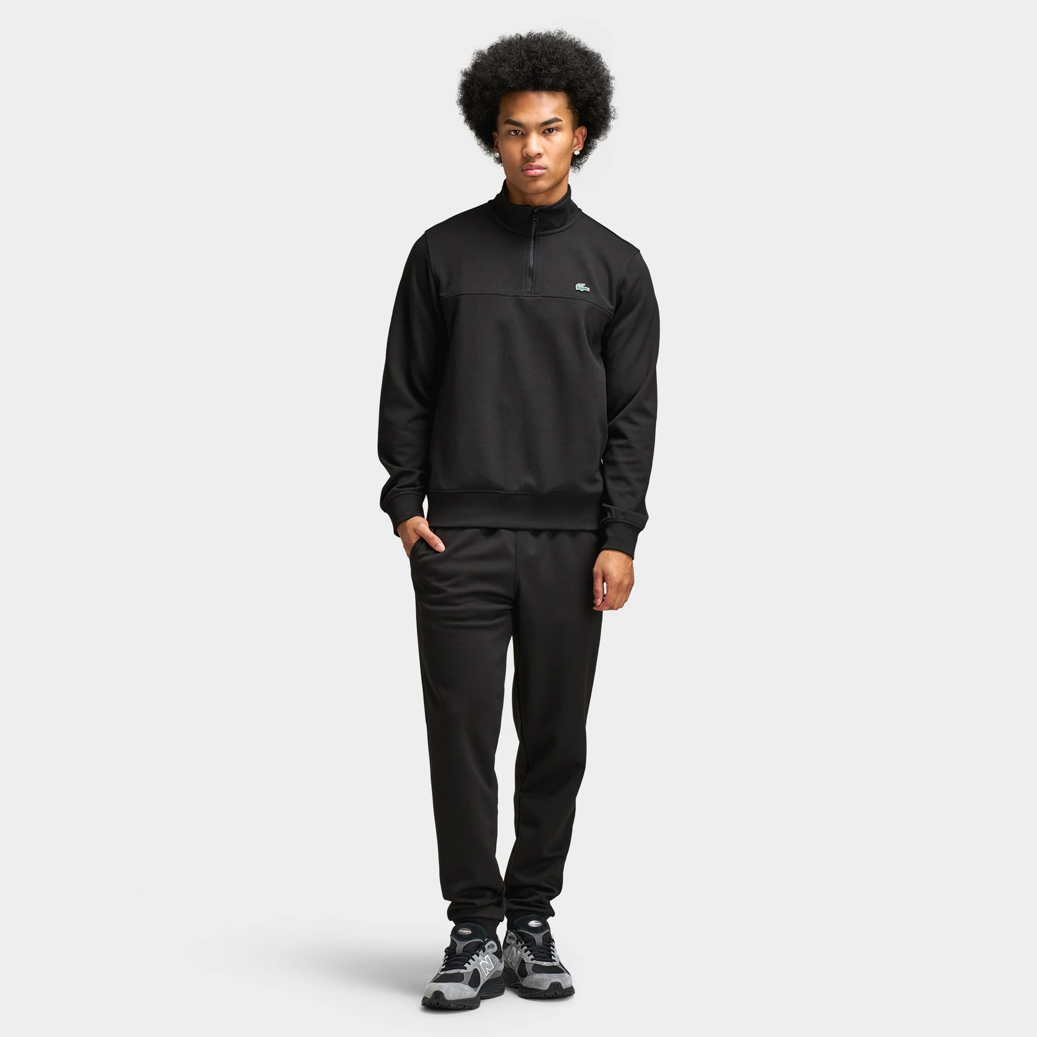 Lacoste Double Knit Pant / Black - Image 6