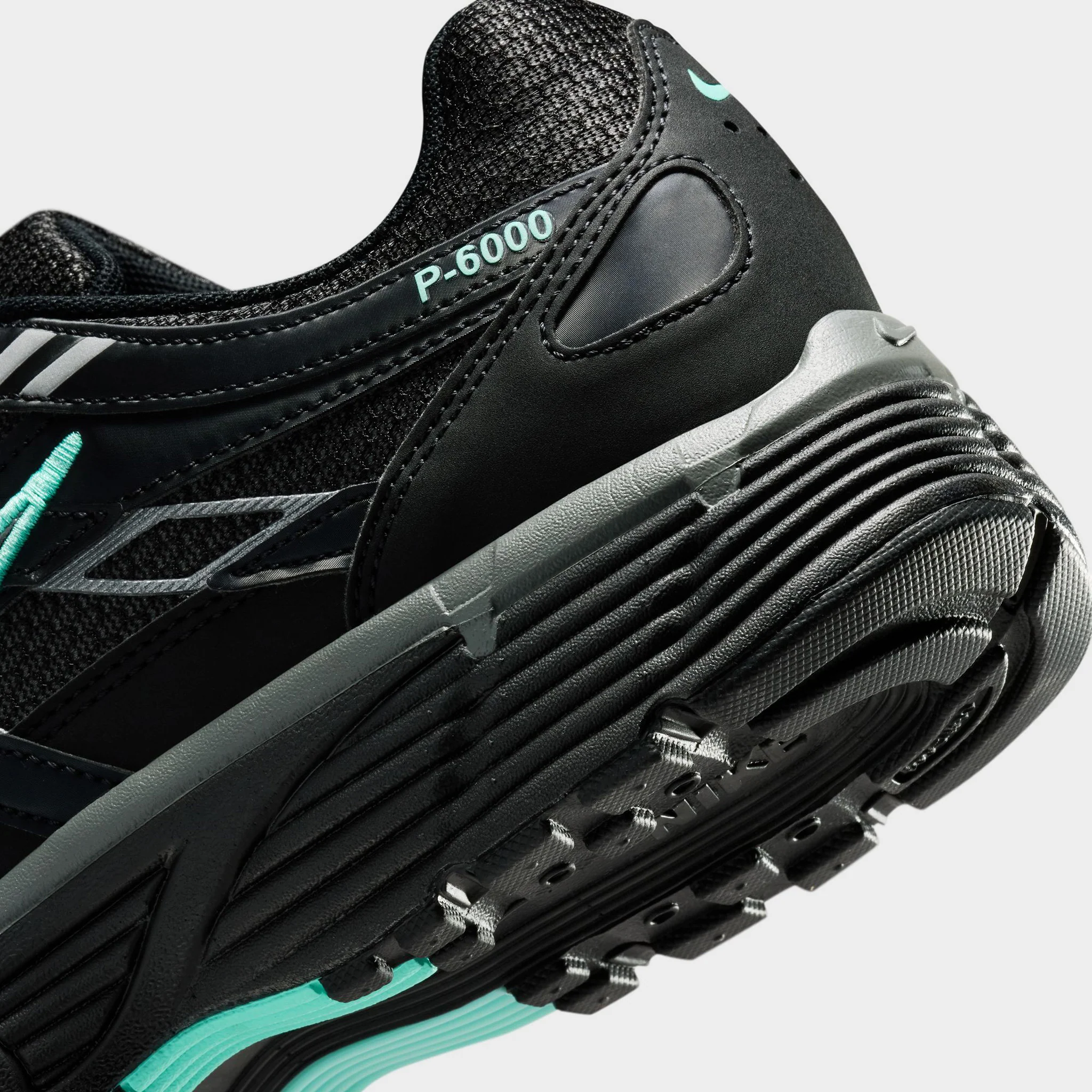 Nike P-6000 Black / Metallic Cool Grey - Hyper Turq - Image 4