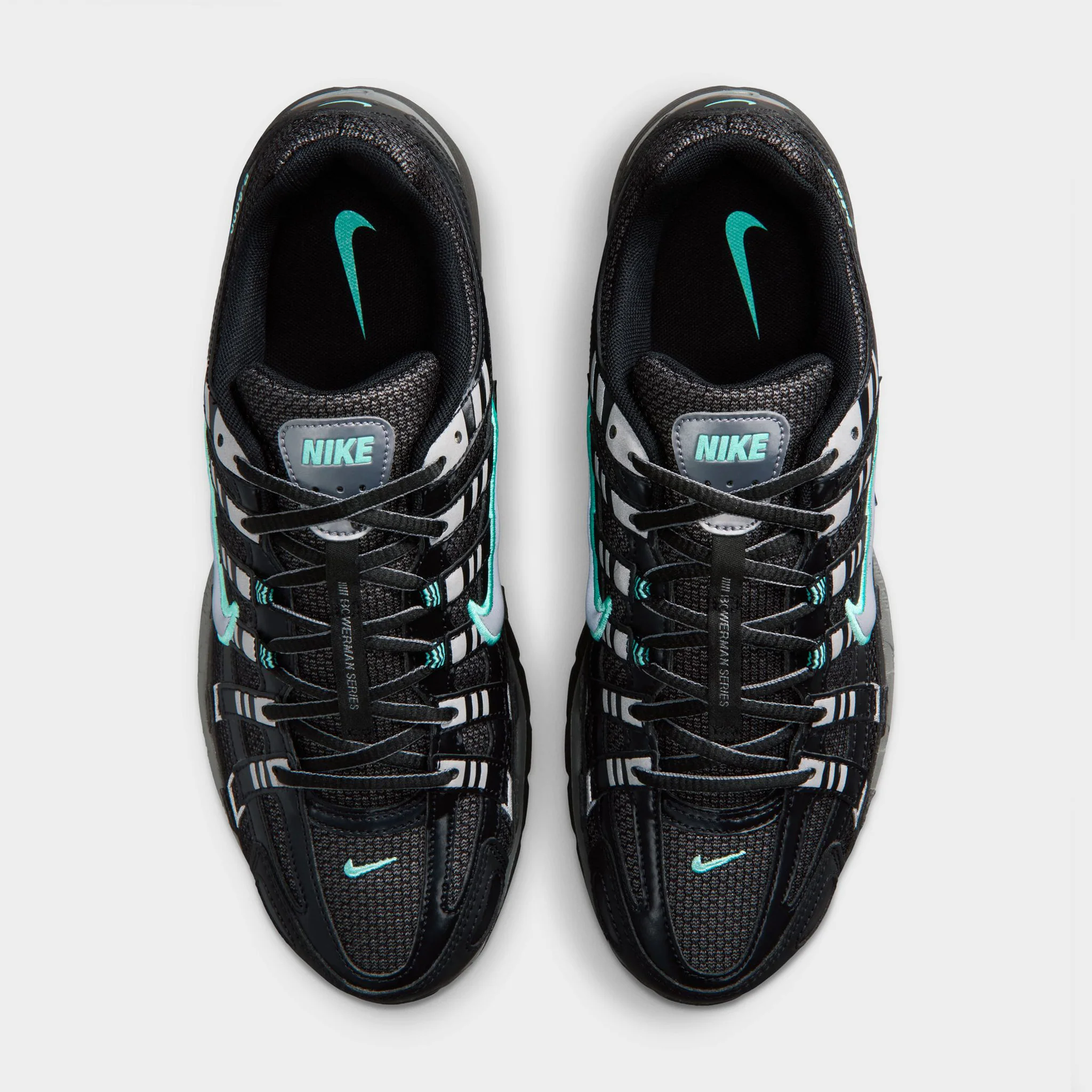 Nike P-6000 Black / Metallic Cool Grey - Hyper Turq - Image 6