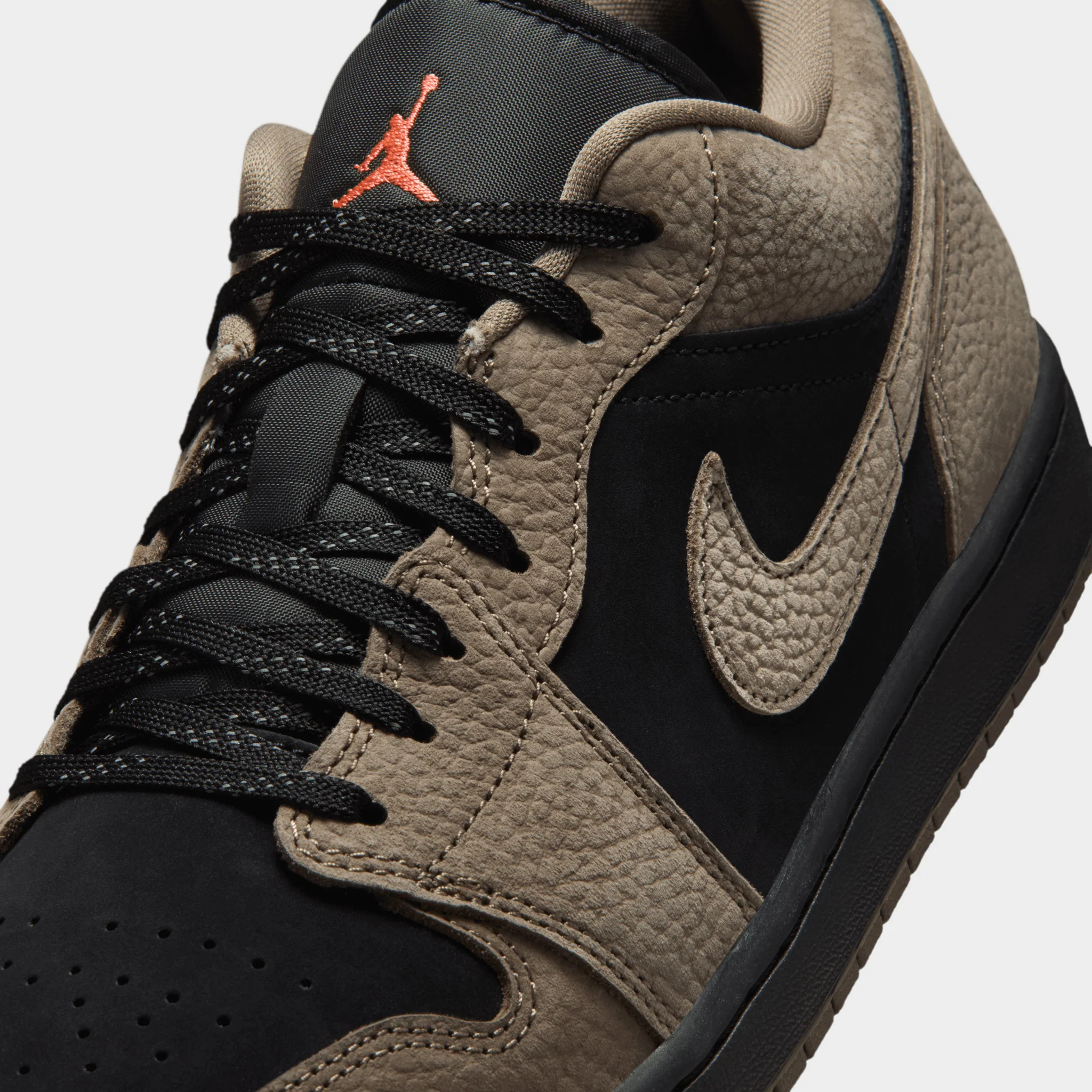 Jordan 1 Low Black / Olive Grey - Image 3
