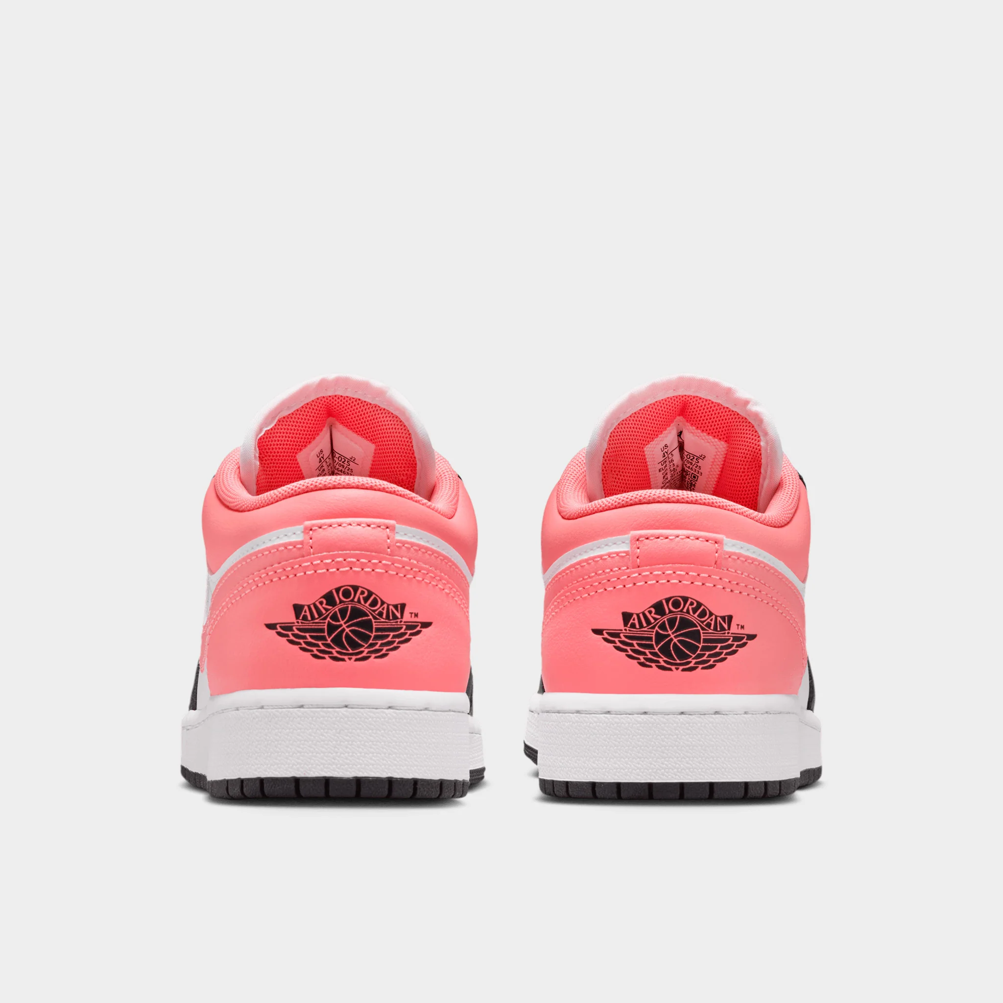 Jordan 1 Low GS Black / Pink Gaze - White - Image 4