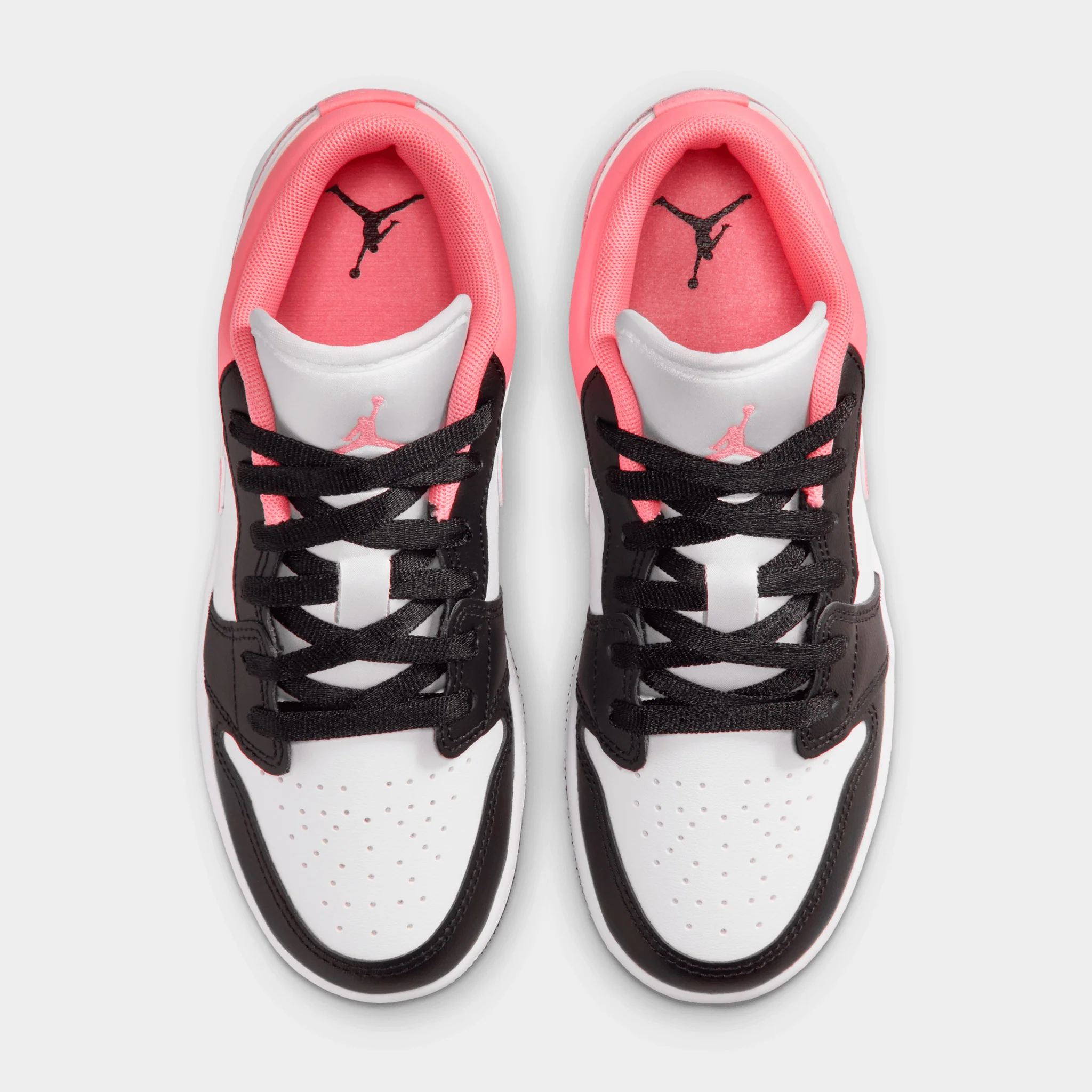 Jordan 1 Low GS Black / Pink Gaze - White - Image 5