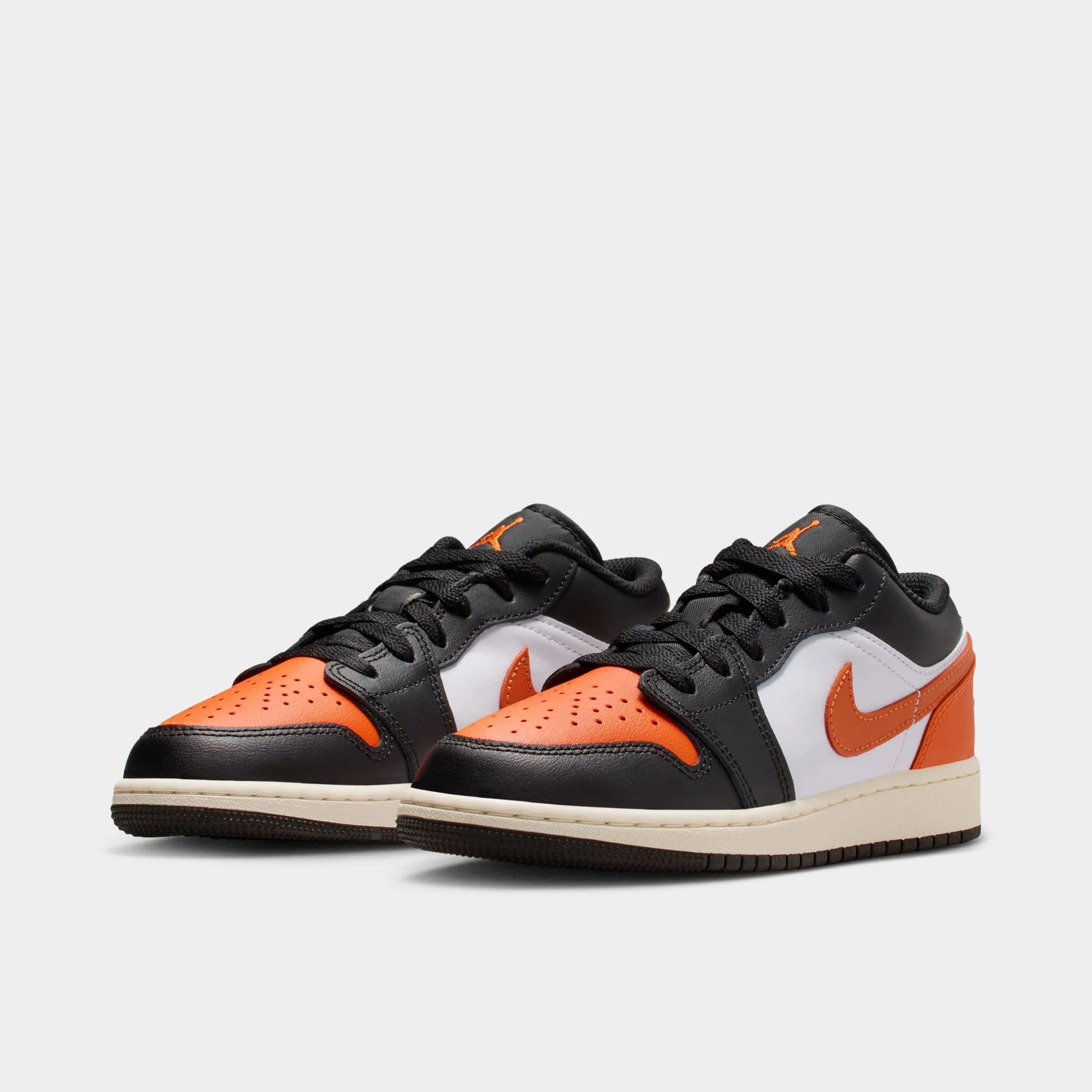 Jordan 1 Low GS Black / Starfish - White - Image 2