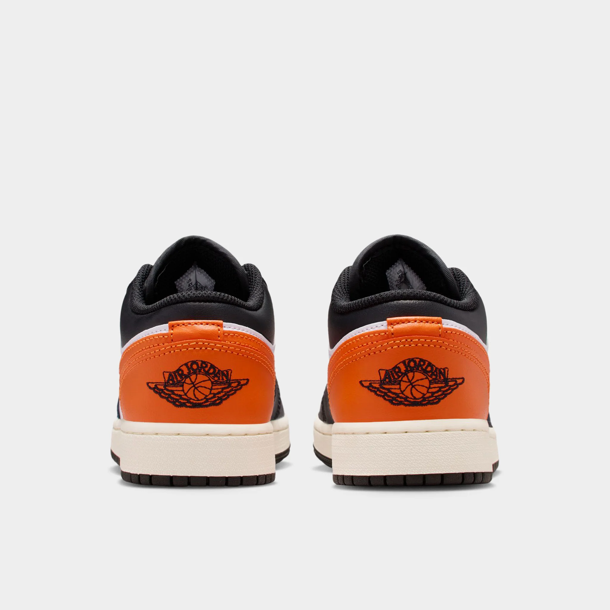 Jordan 1 Low GS Black / Starfish - White - Image 4