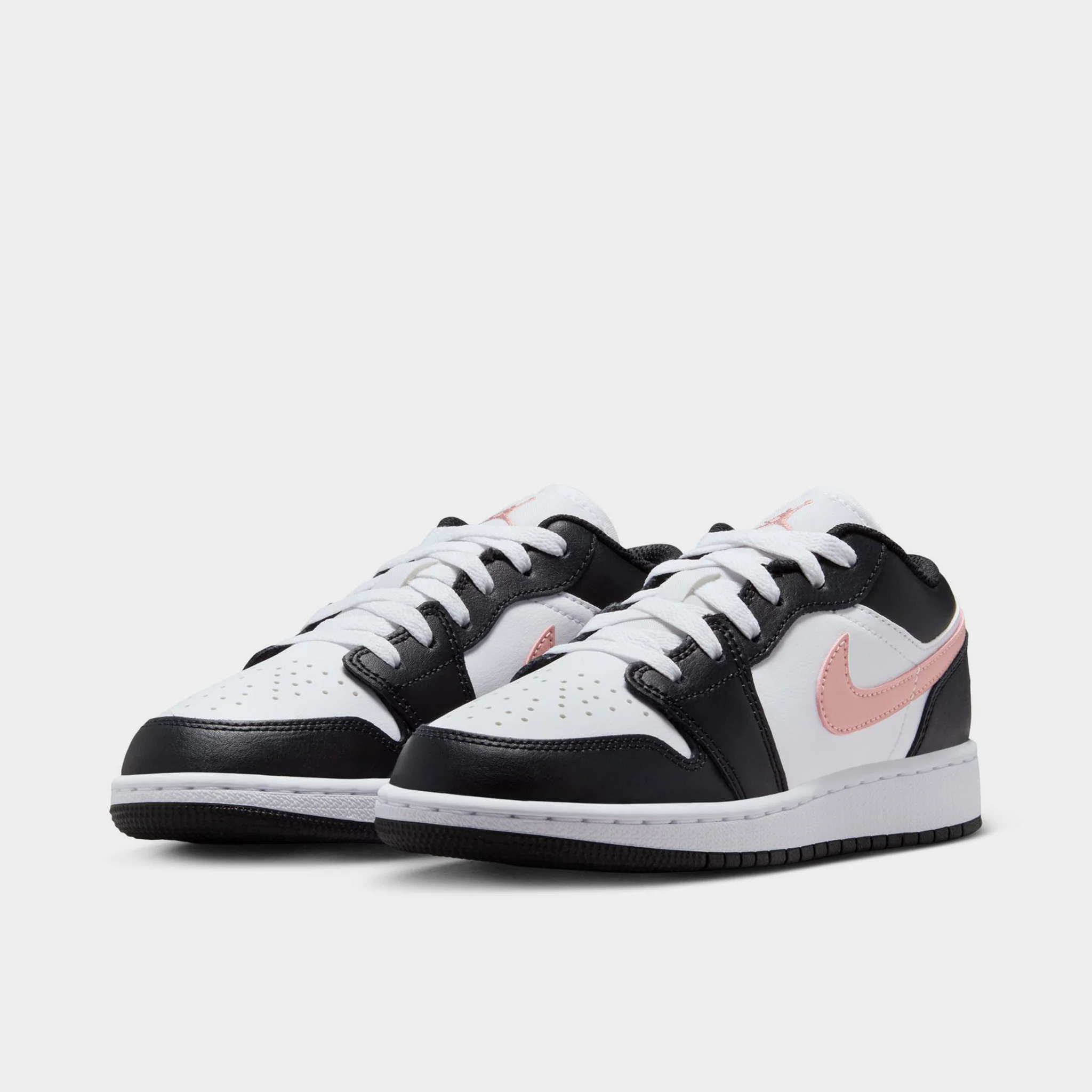 Jordan 1 Low GS White / Rust Pink - Black - Image 2