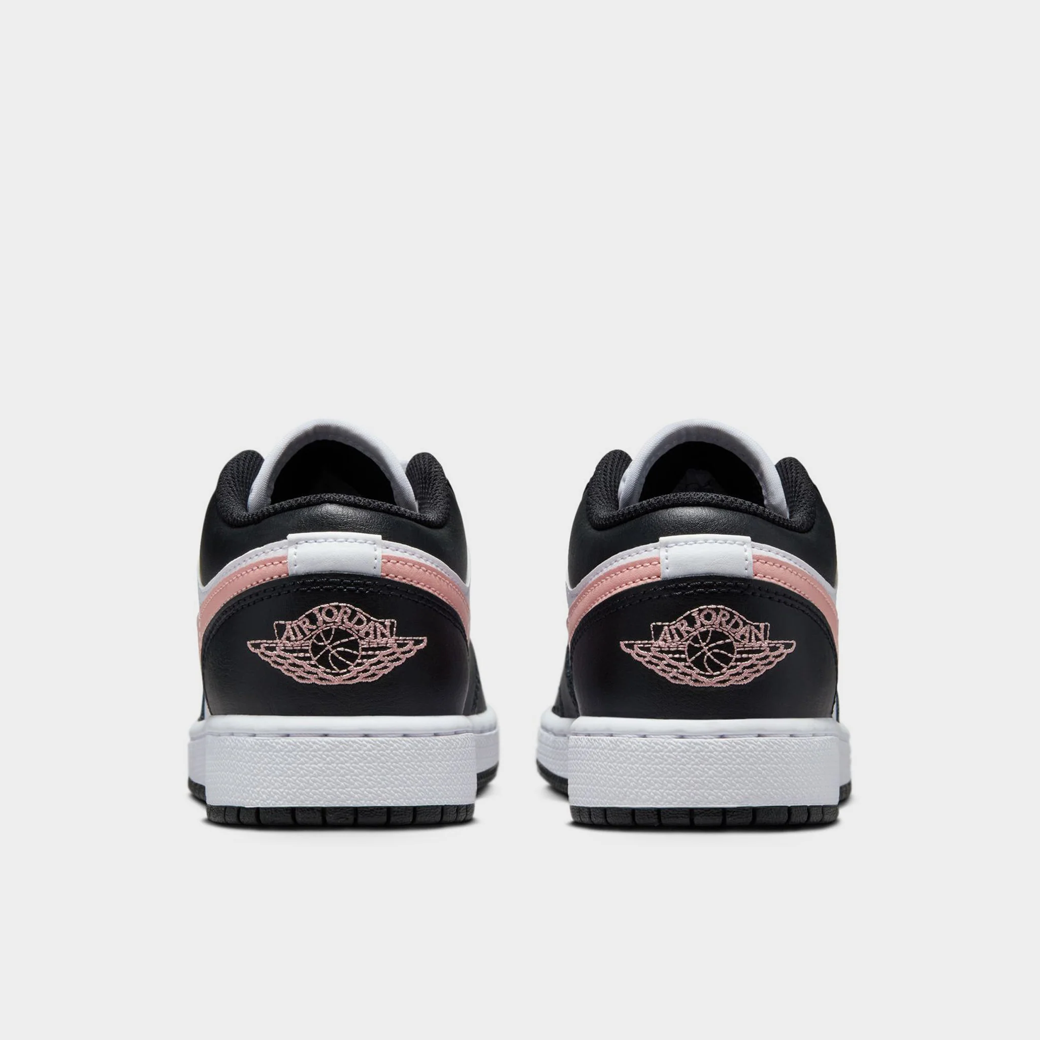 Jordan 1 Low GS White / Rust Pink - Black - Image 4