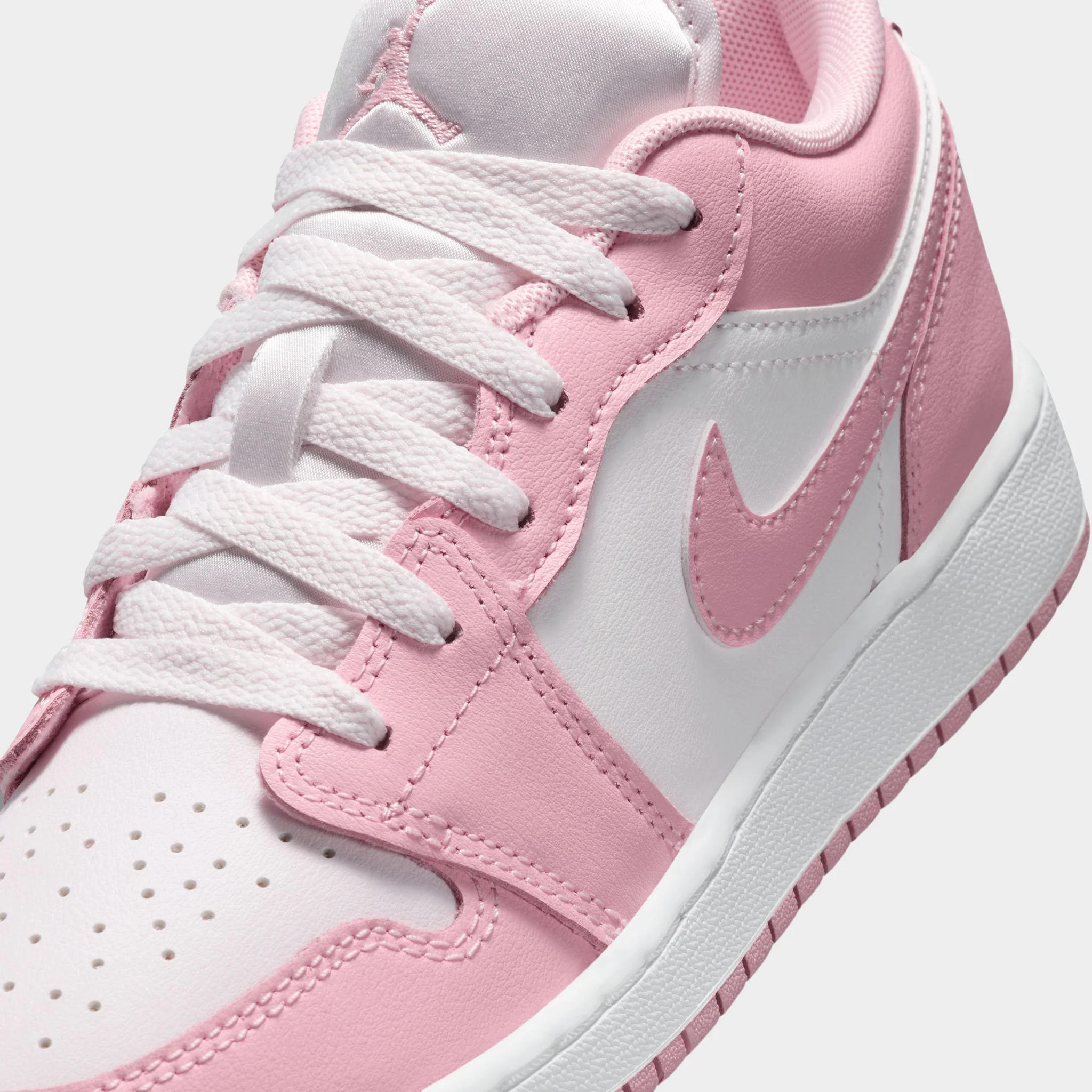 Jordan 1 Low Medium Soft Pink / Pearl Pink - White - Image 3