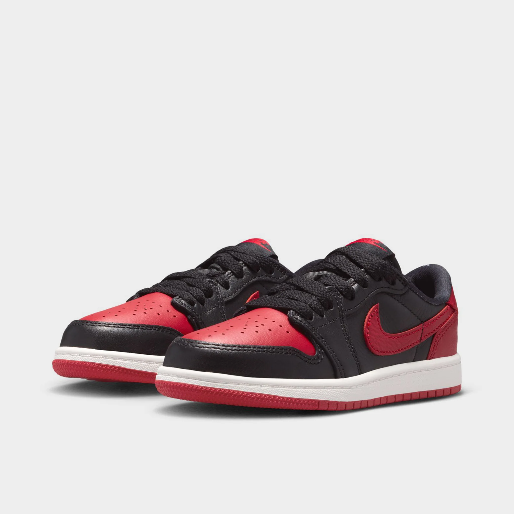 Jordan 1 Low OG Retro PS Black / Black - Varsity Red - Image 2