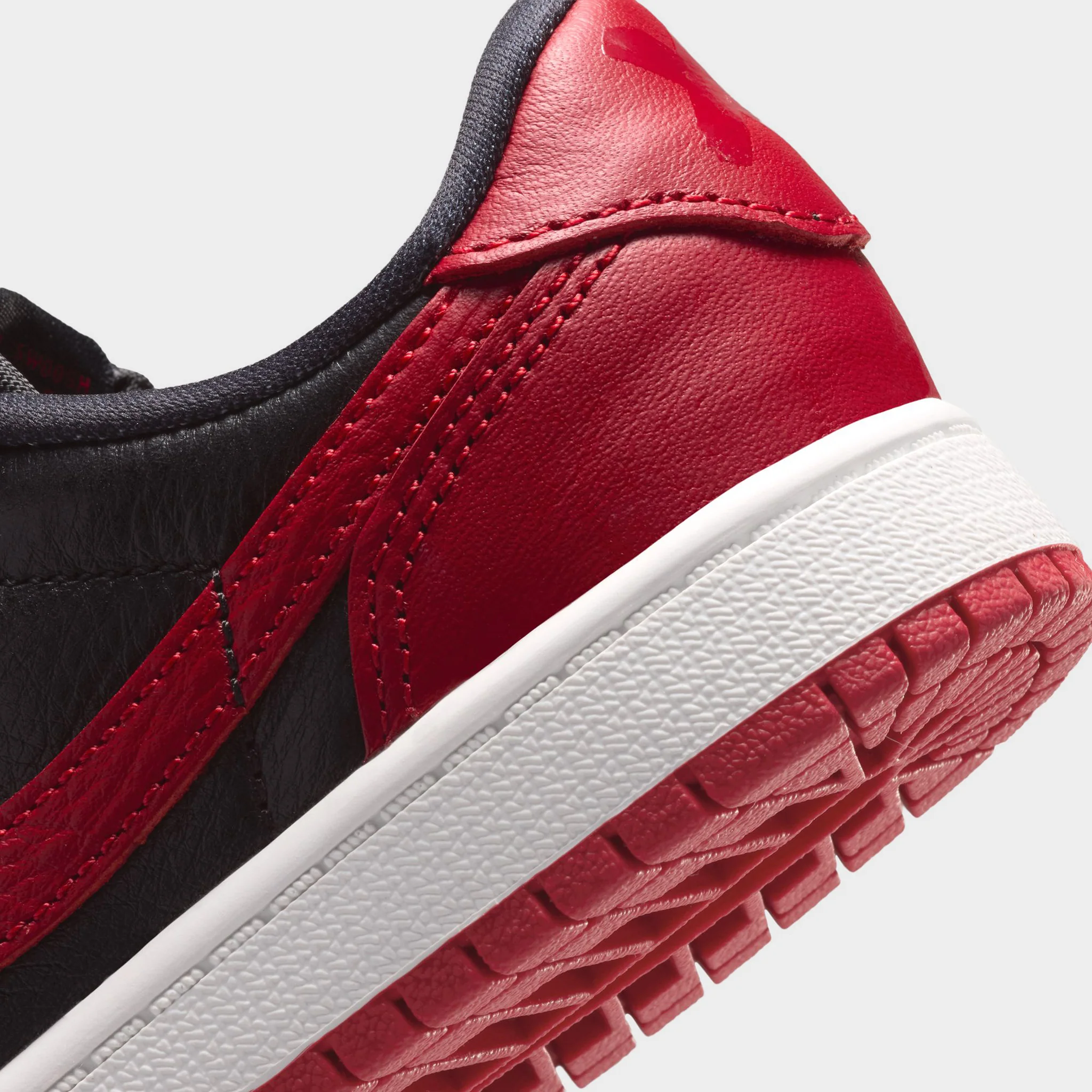 Jordan 1 Low OG Retro PS Black / Black - Varsity Red - Image 5