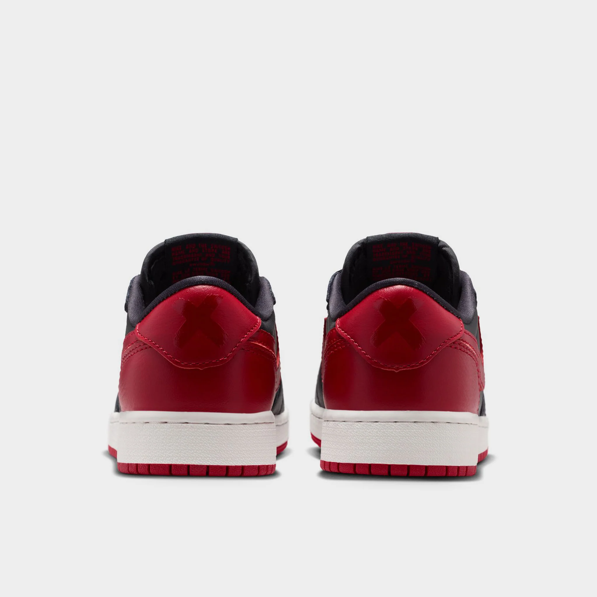 Jordan 1 Low OG Retro GS Black / Black - Varsity Red - Image 7