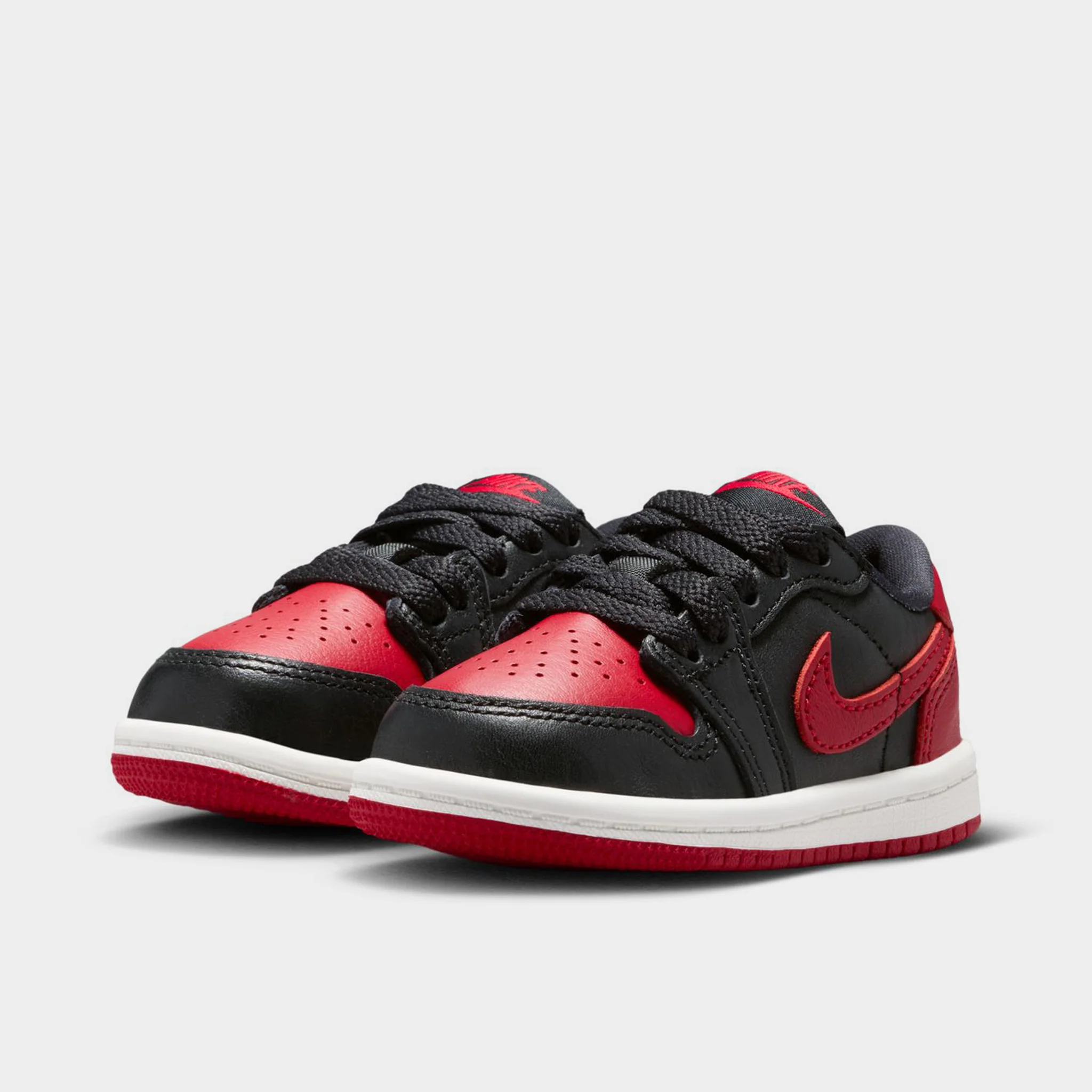 Jordan 1 Low OG Retro TD Black / Black - Varsity Red - Image 2