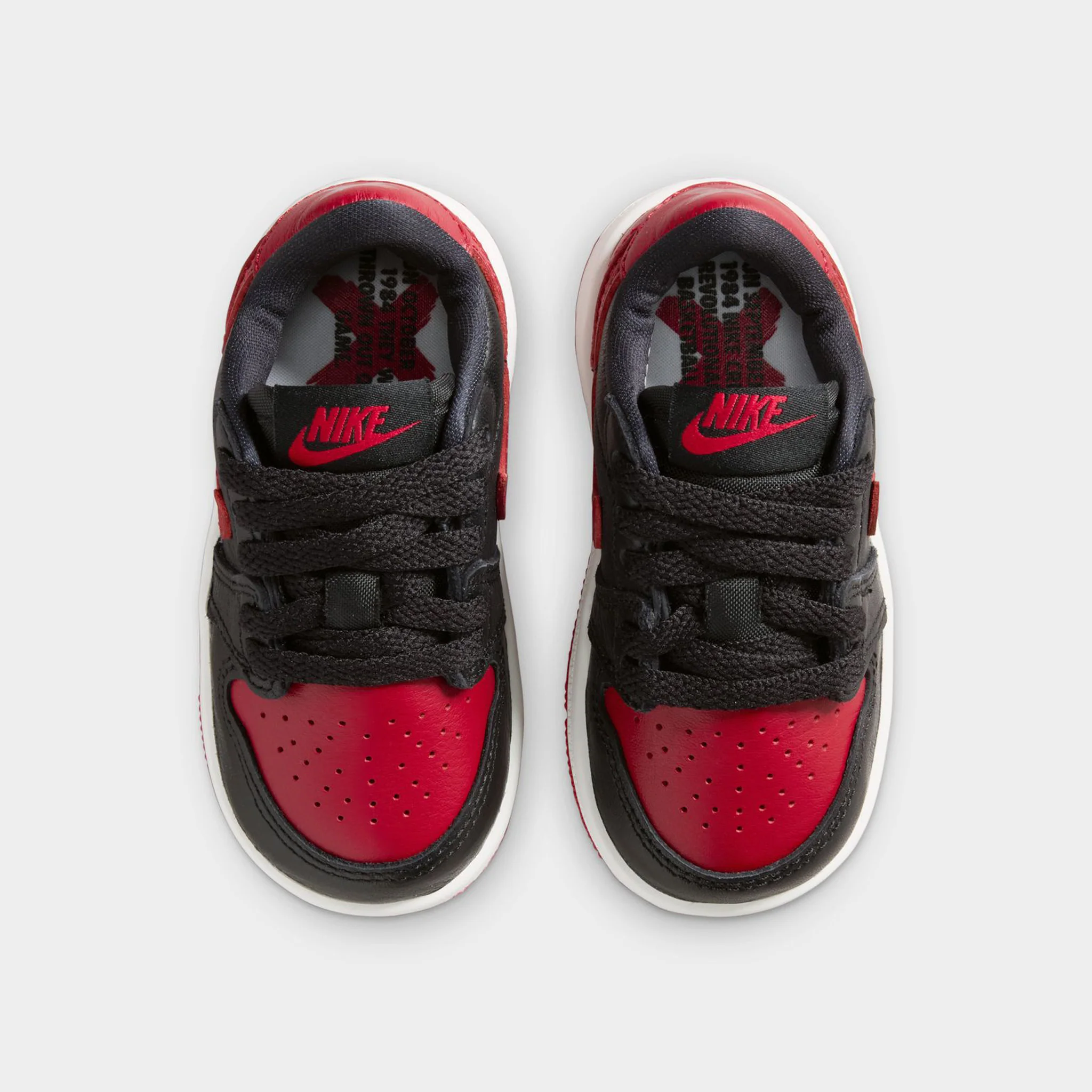 Jordan 1 Low OG Retro TD Black / Black - Varsity Red - Image 6