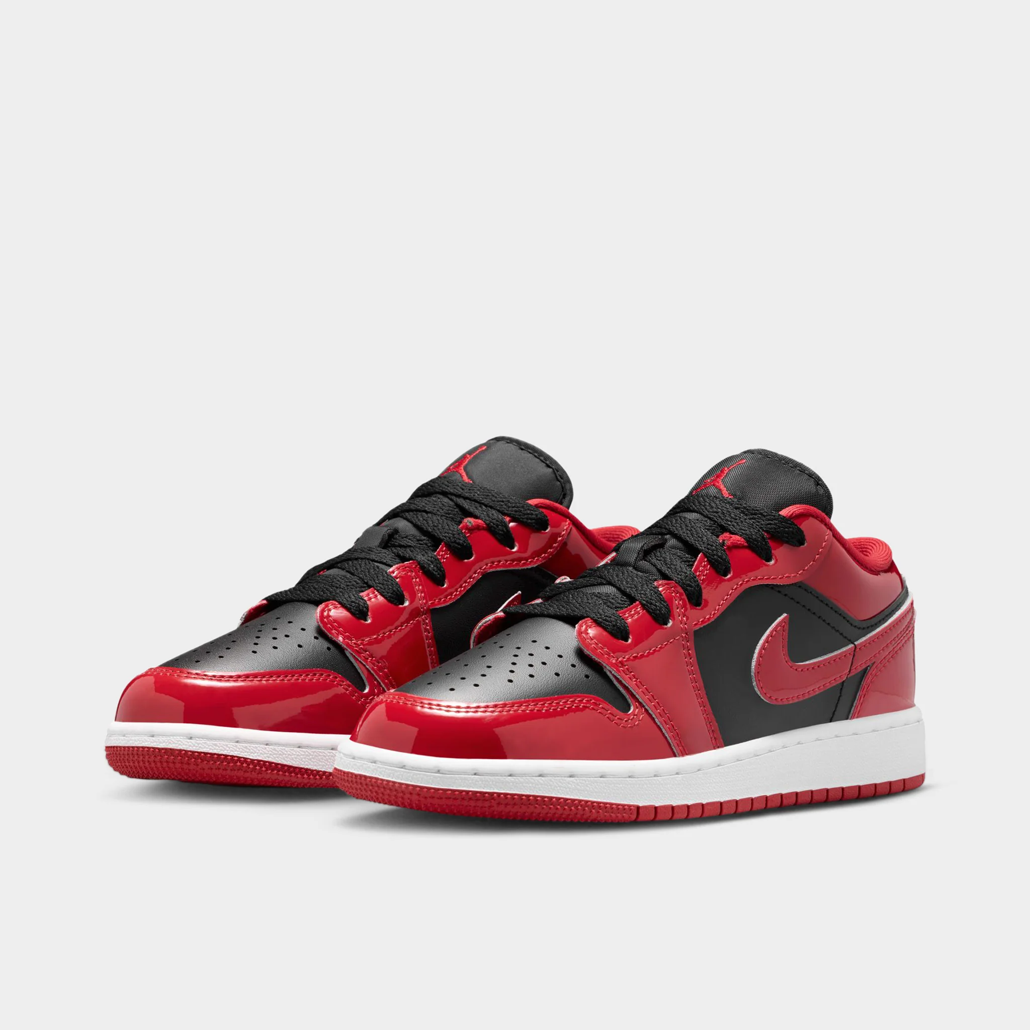 Jordan 1 Low SE GS Black / Varsity Red - White - Image 2