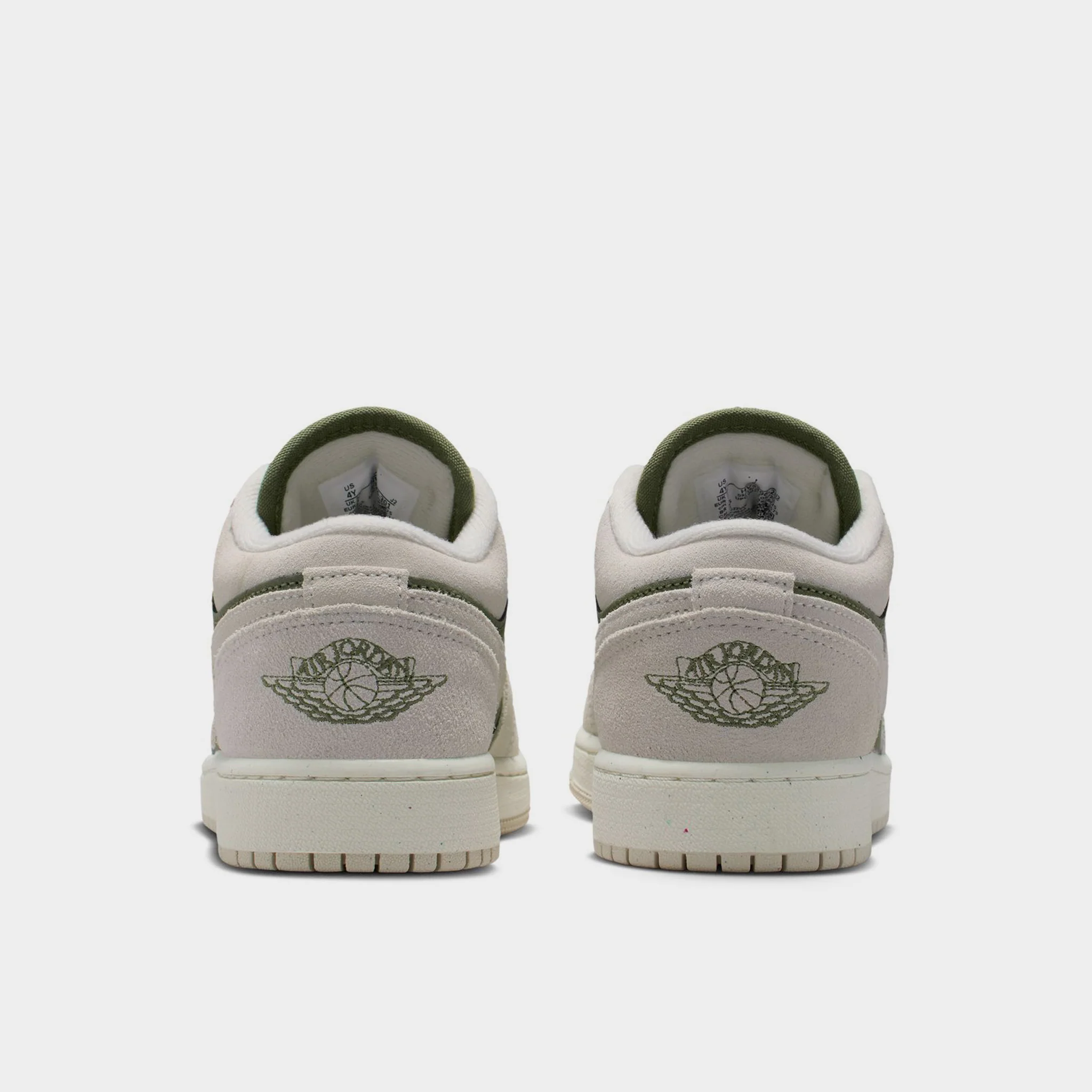 Jordan 1 Low SE GS Medium Olive / Light Orewood Brown - Sail - Image 4