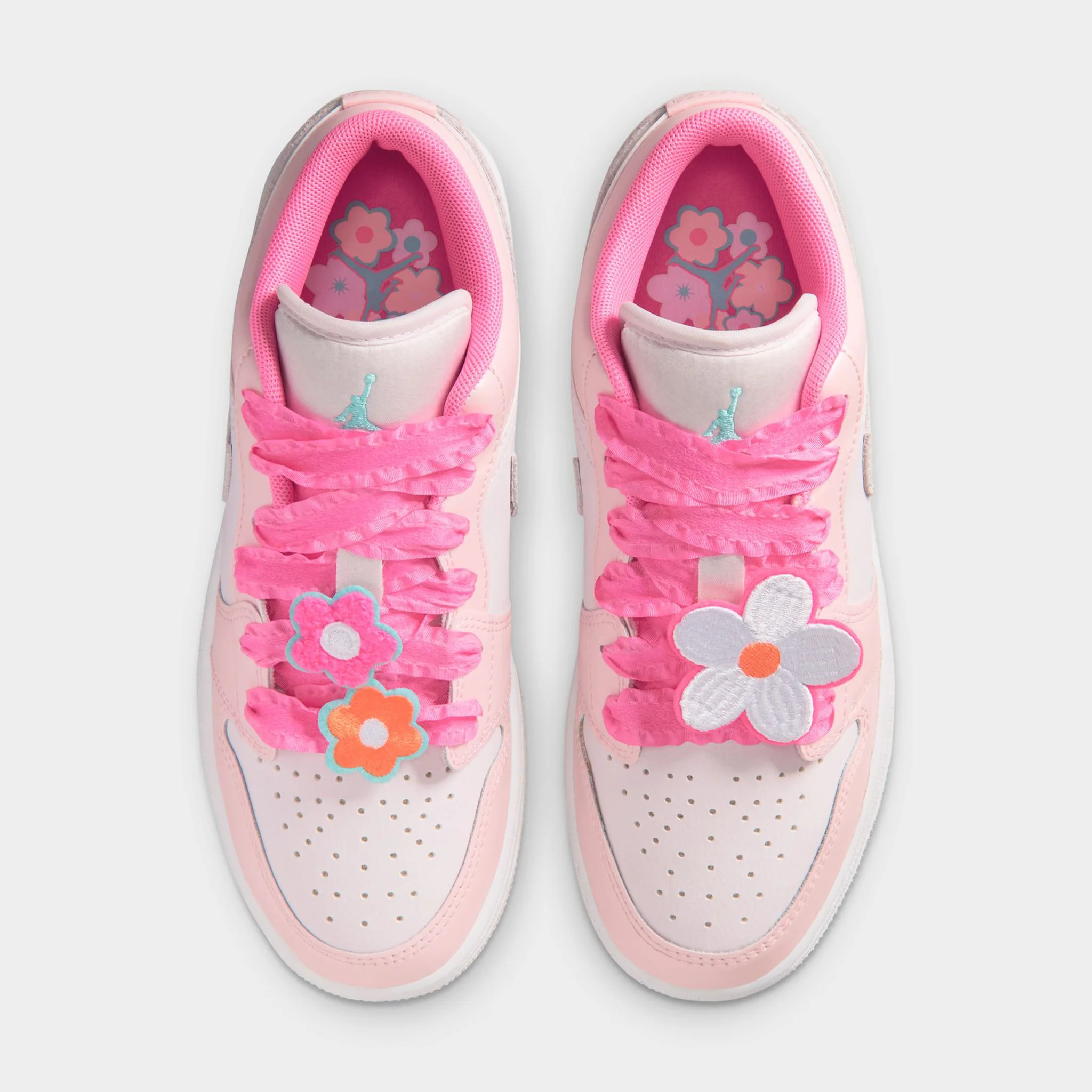 Jordan 1 Low SE GS Pink Bloom / Pink Glow - Pearl Pink - Image 7