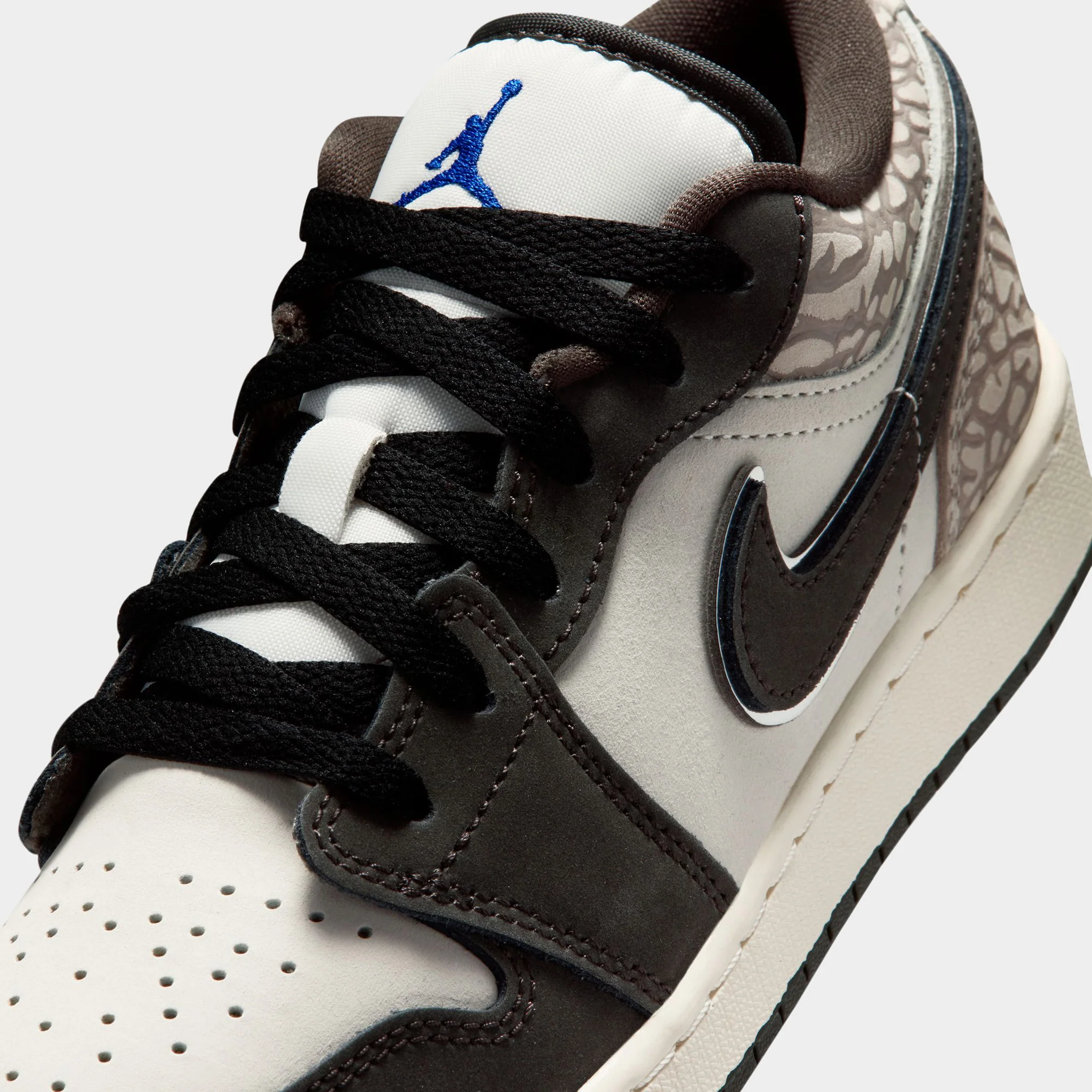 Jordan 1 Low SE GS Sail / Infrared - Deep Pewter - Image 3