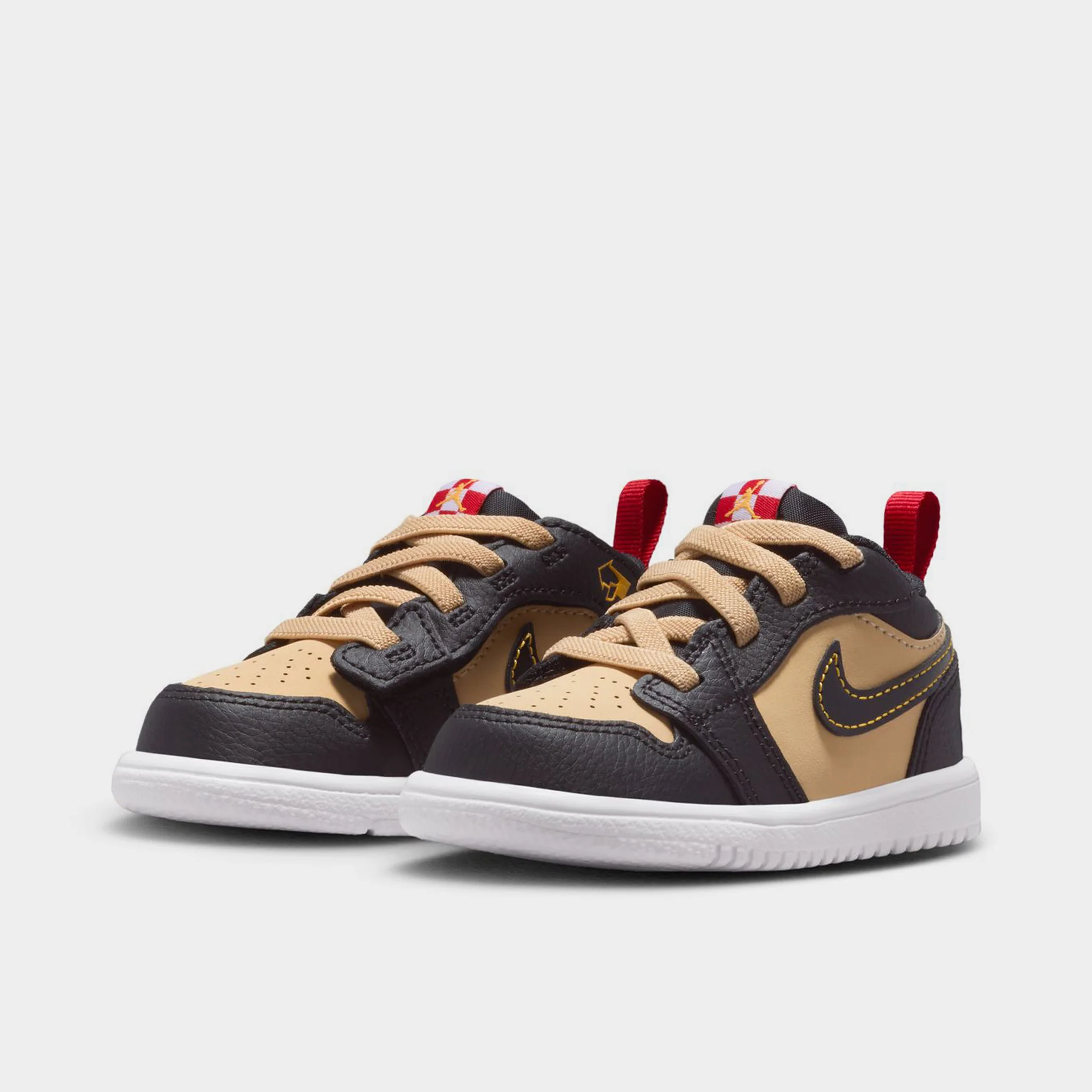 Jordan 1 Low SE TD Sesame / Fire Red - Black - Image 2