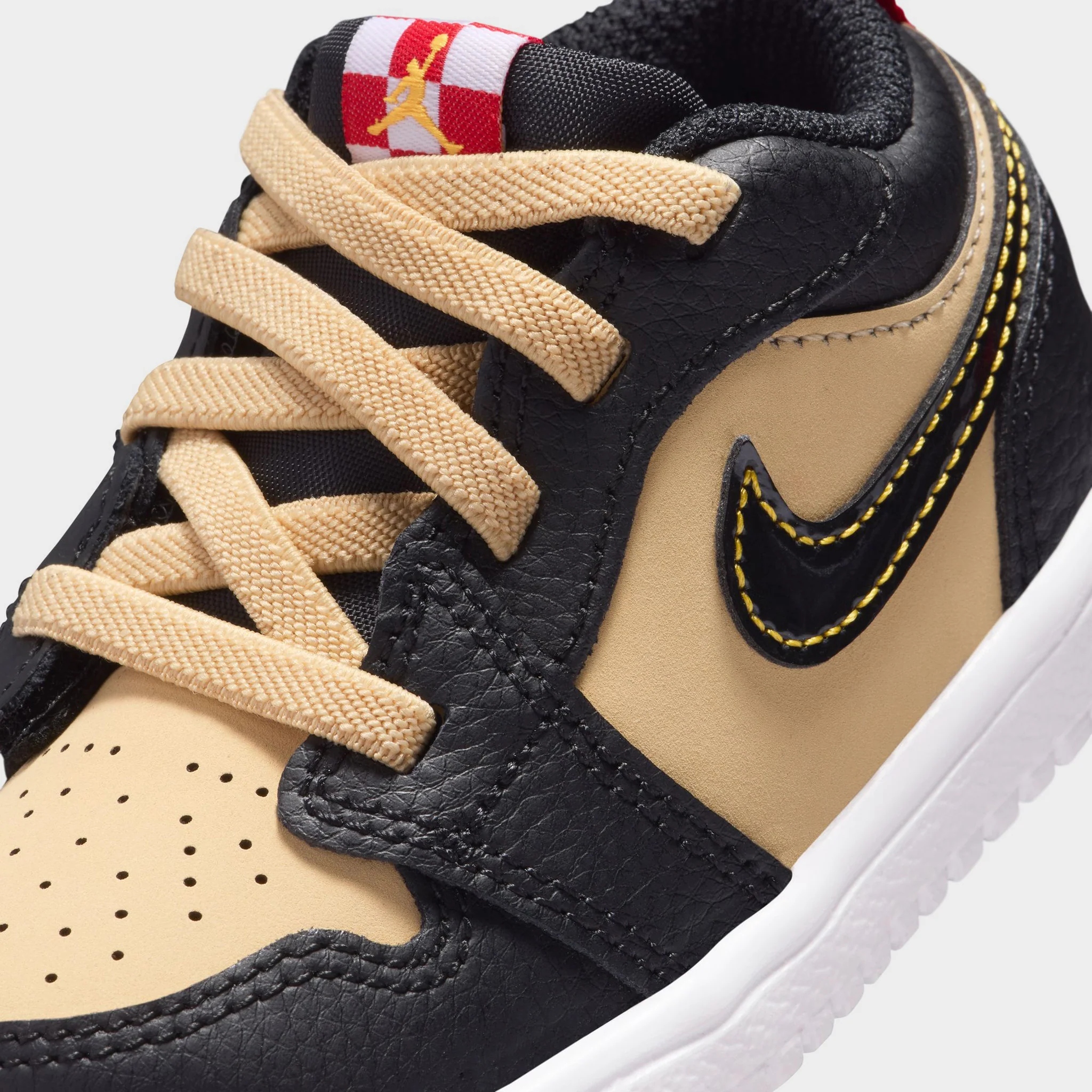 Jordan 1 Low SE TD Sesame / Fire Red - Black - Image 3