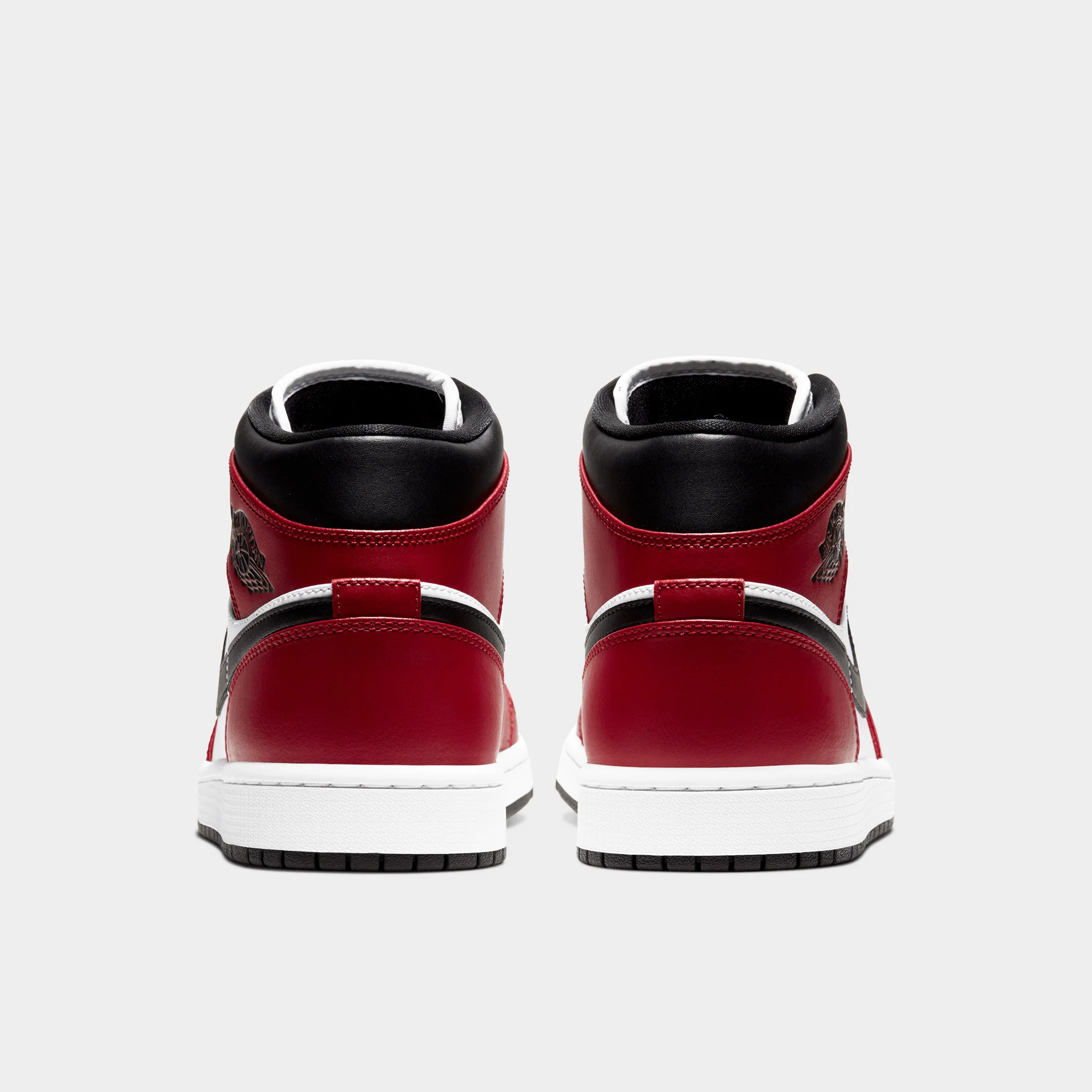 Jordan 1 Mid Black / Black - Gym Red - Image 3