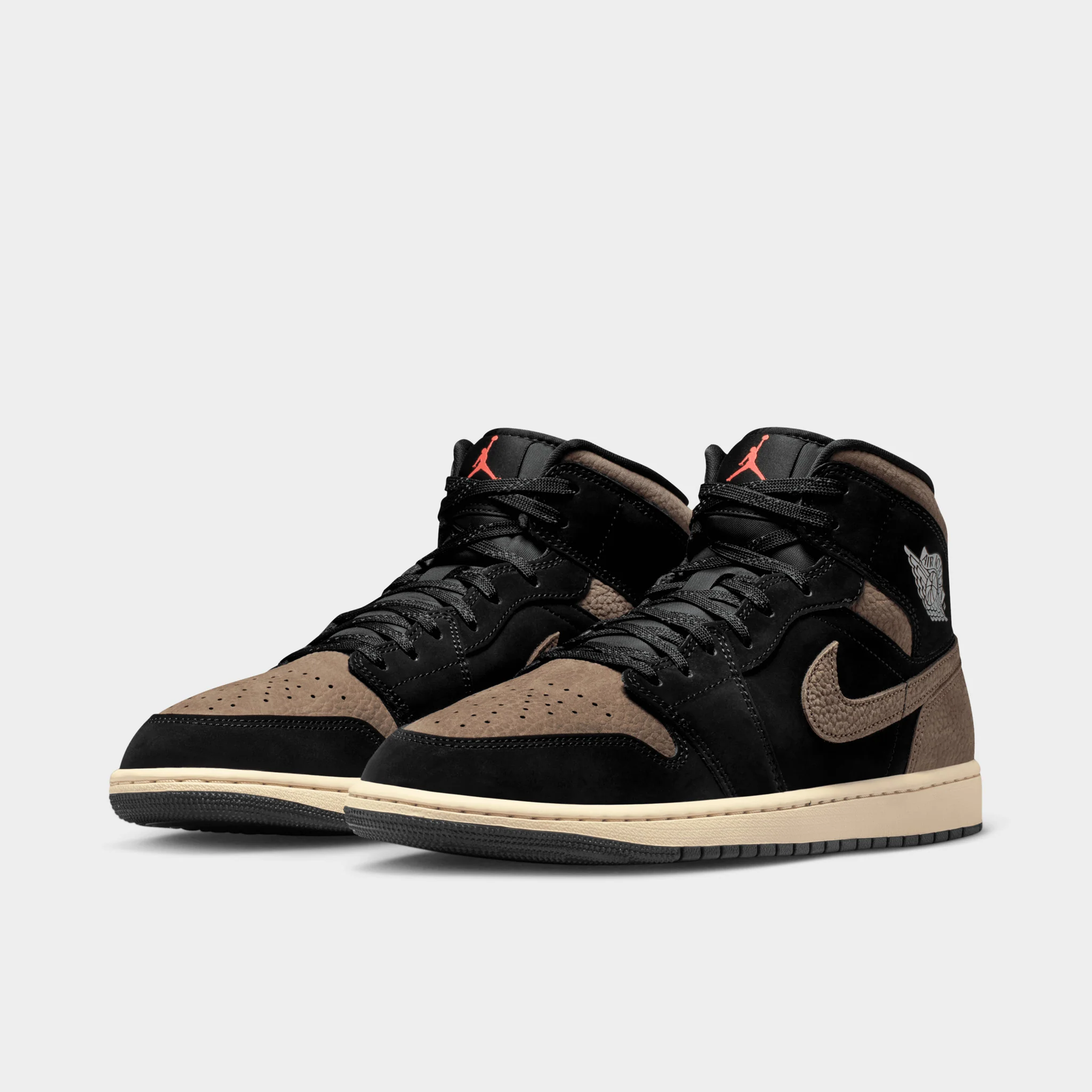 Jordan 1 Mid Black/Olive Grey - Image 2