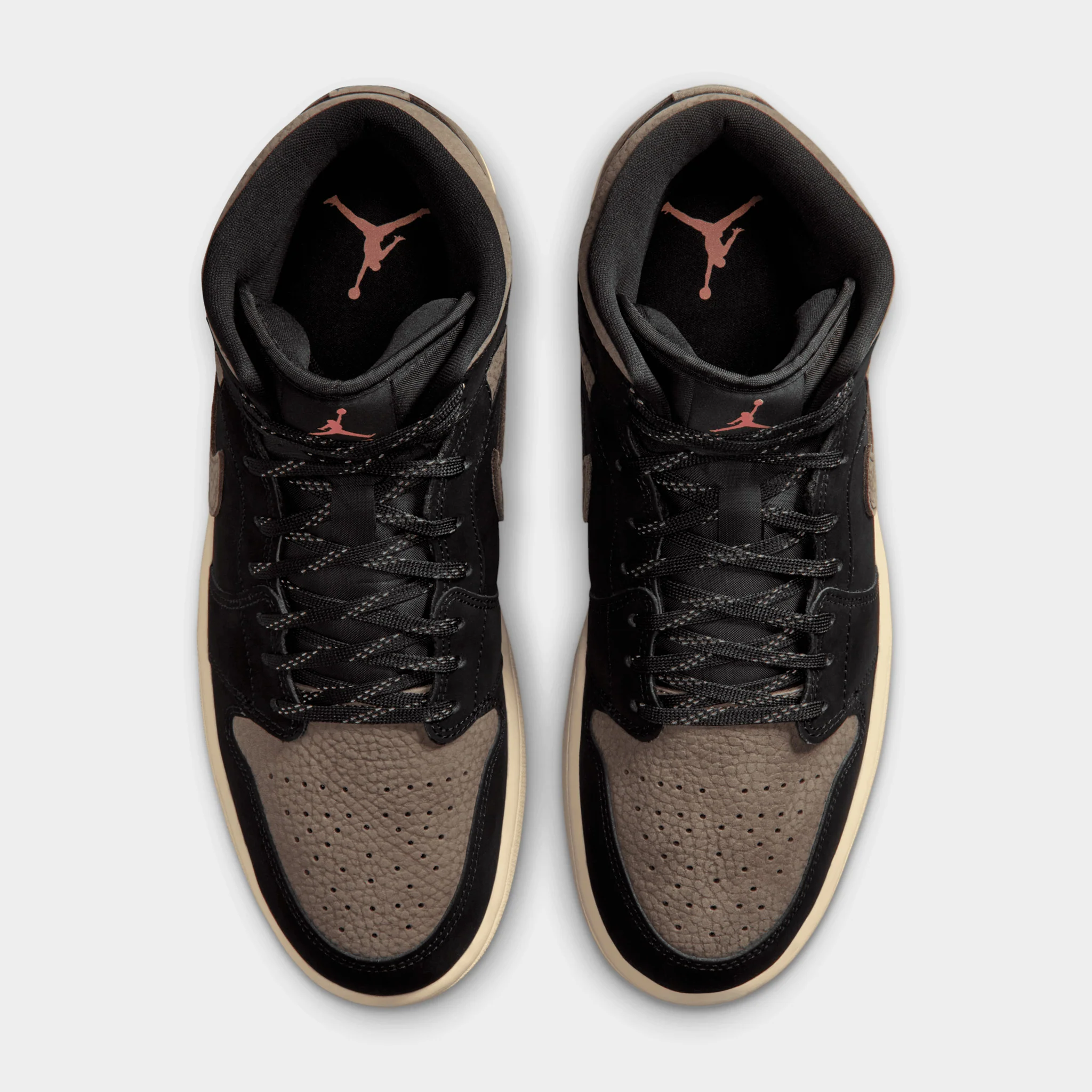 Jordan 1 Mid Black/Olive Grey - Image 3