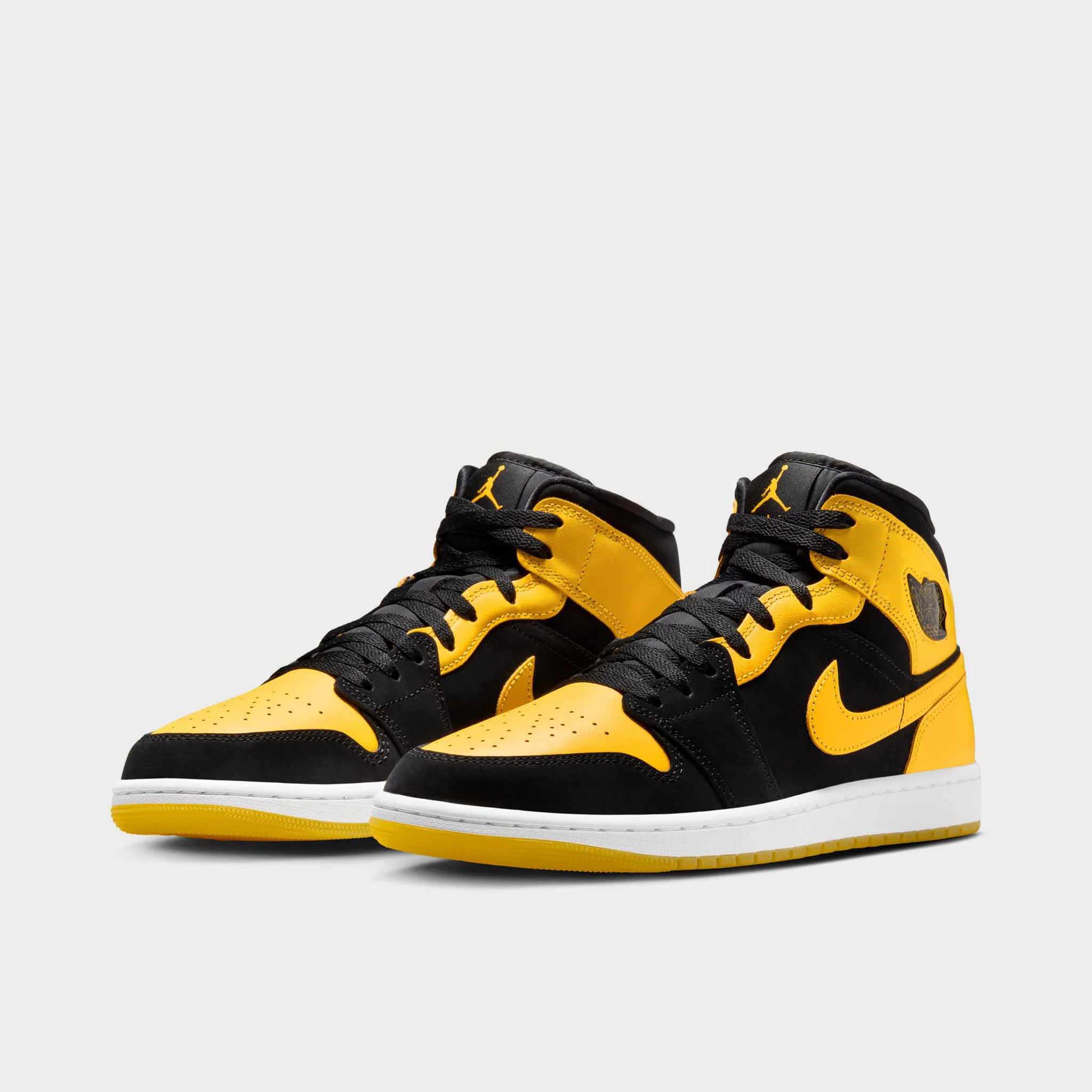 Jordan 1 Mid Black / Varsity Maize - White - Image 2