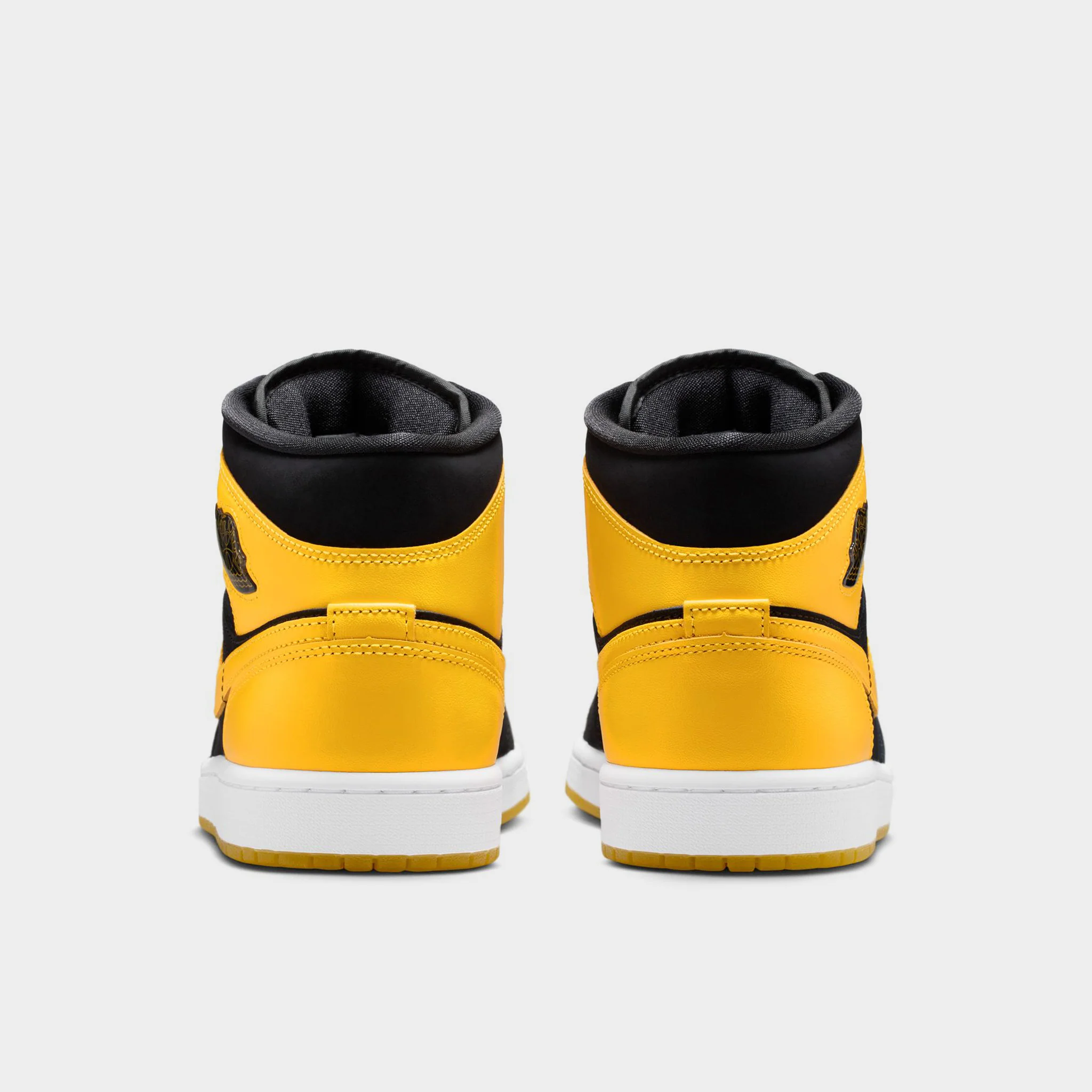Jordan 1 Mid Black / Varsity Maize - White - Image 4
