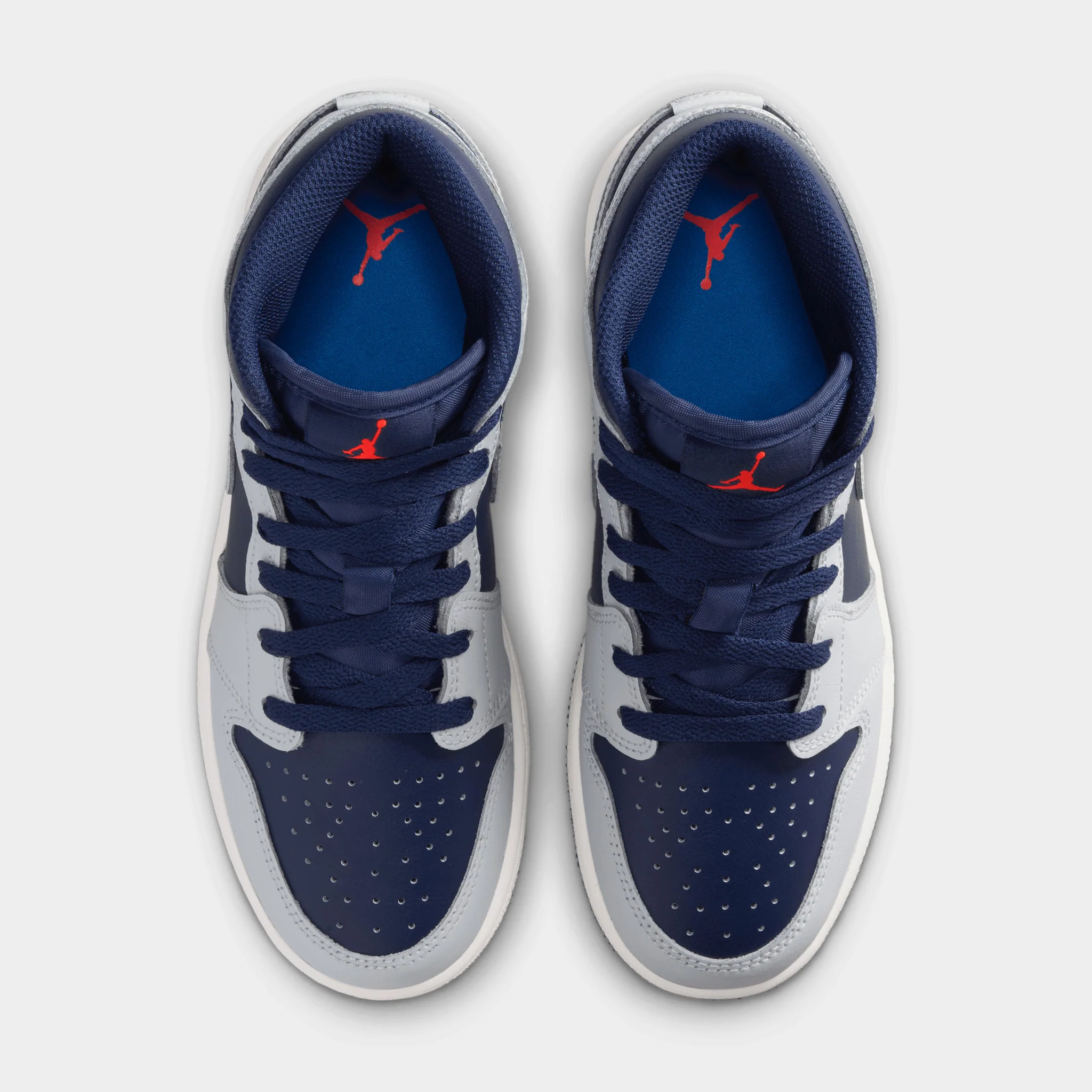 Jordan 1 Mid GS Blue Void / Pure Platinum - Summit White - Image 6