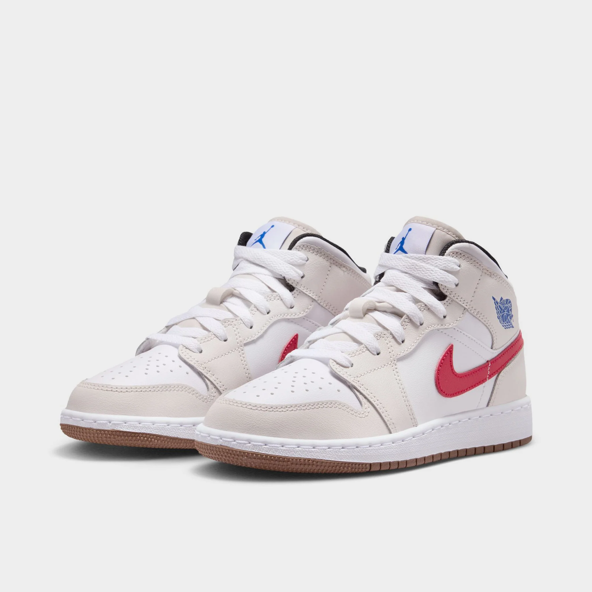 Jordan 1 Mid GS Phantom / Game Royal - White - Image 2