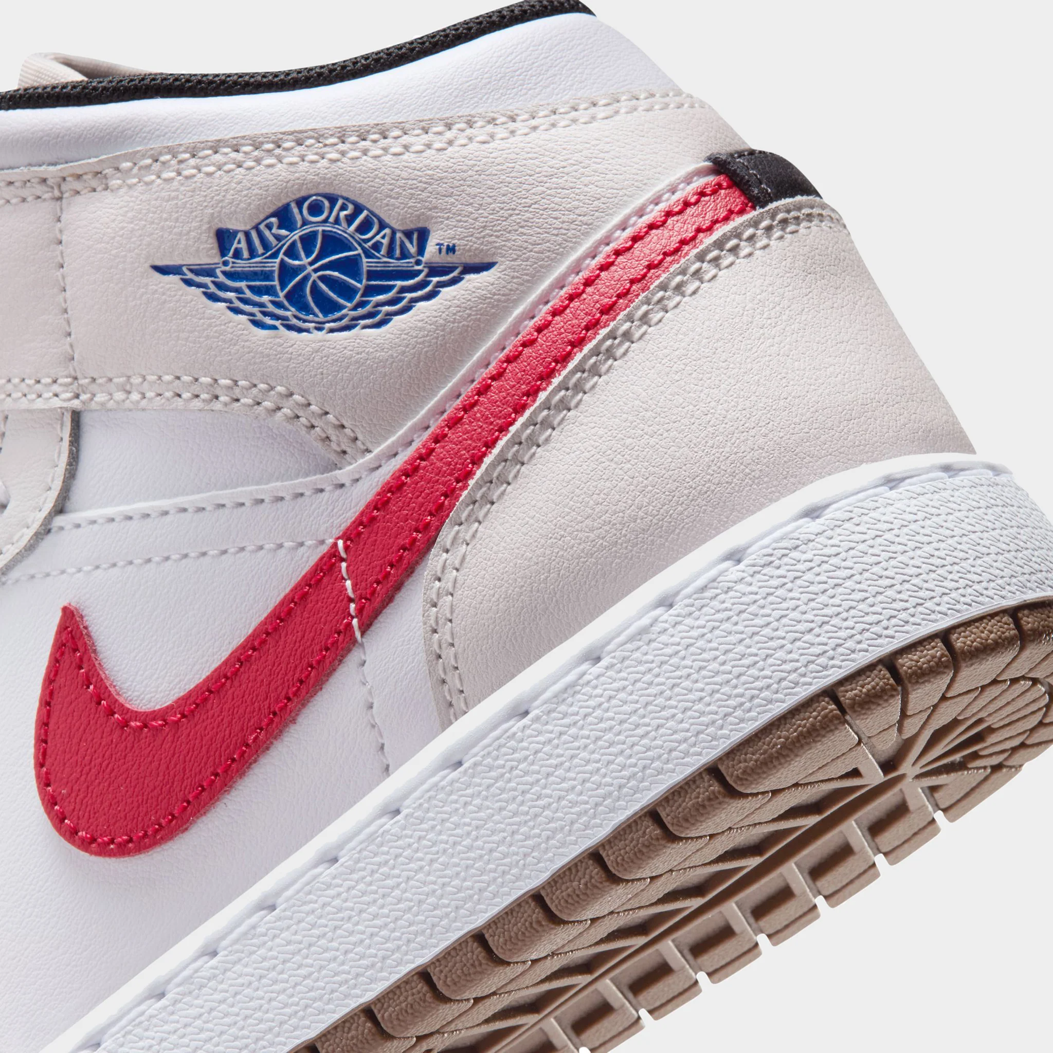 Jordan 1 Mid GS Phantom / Game Royal - White - Image 4