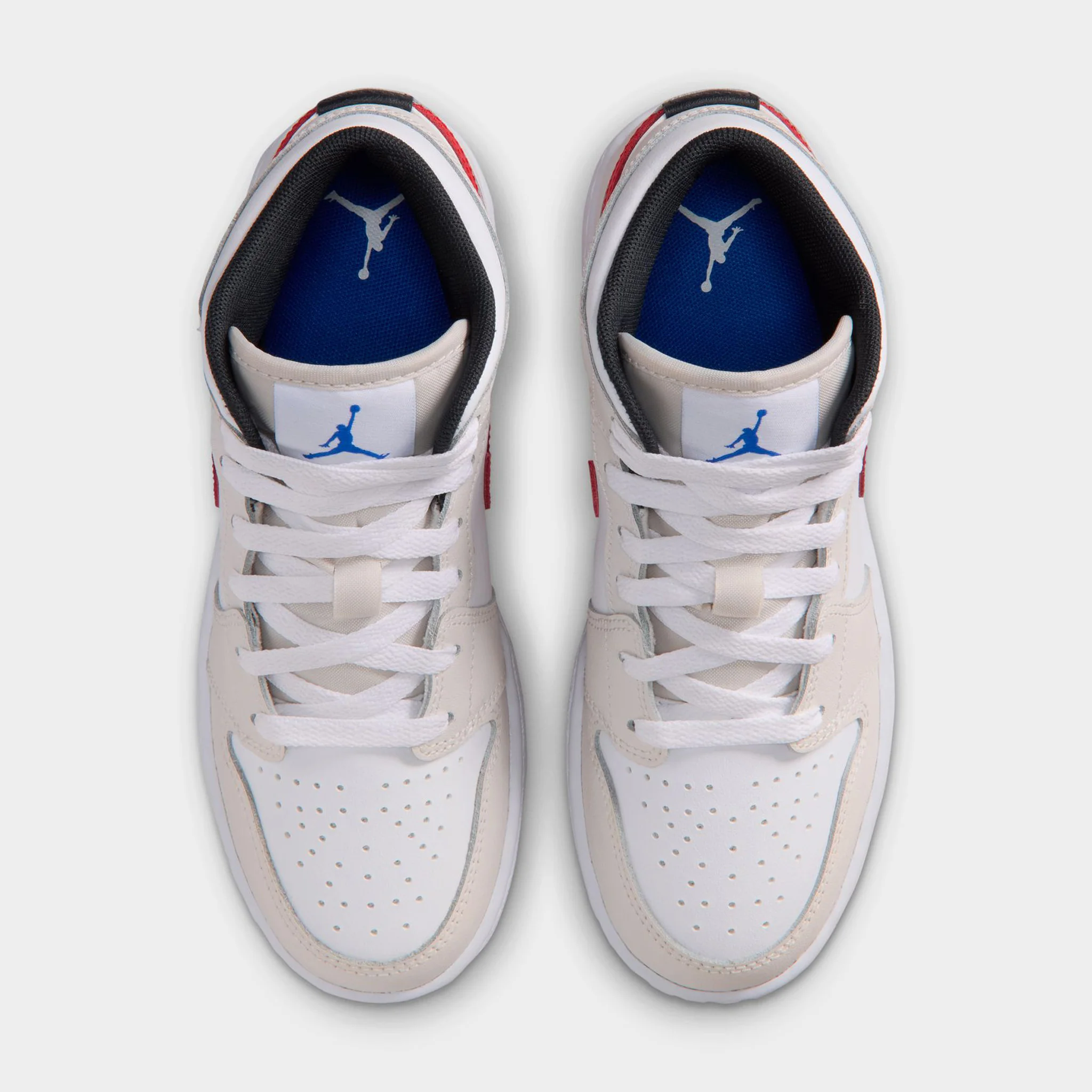 Jordan 1 Mid GS Phantom / Game Royal - White - Image 6