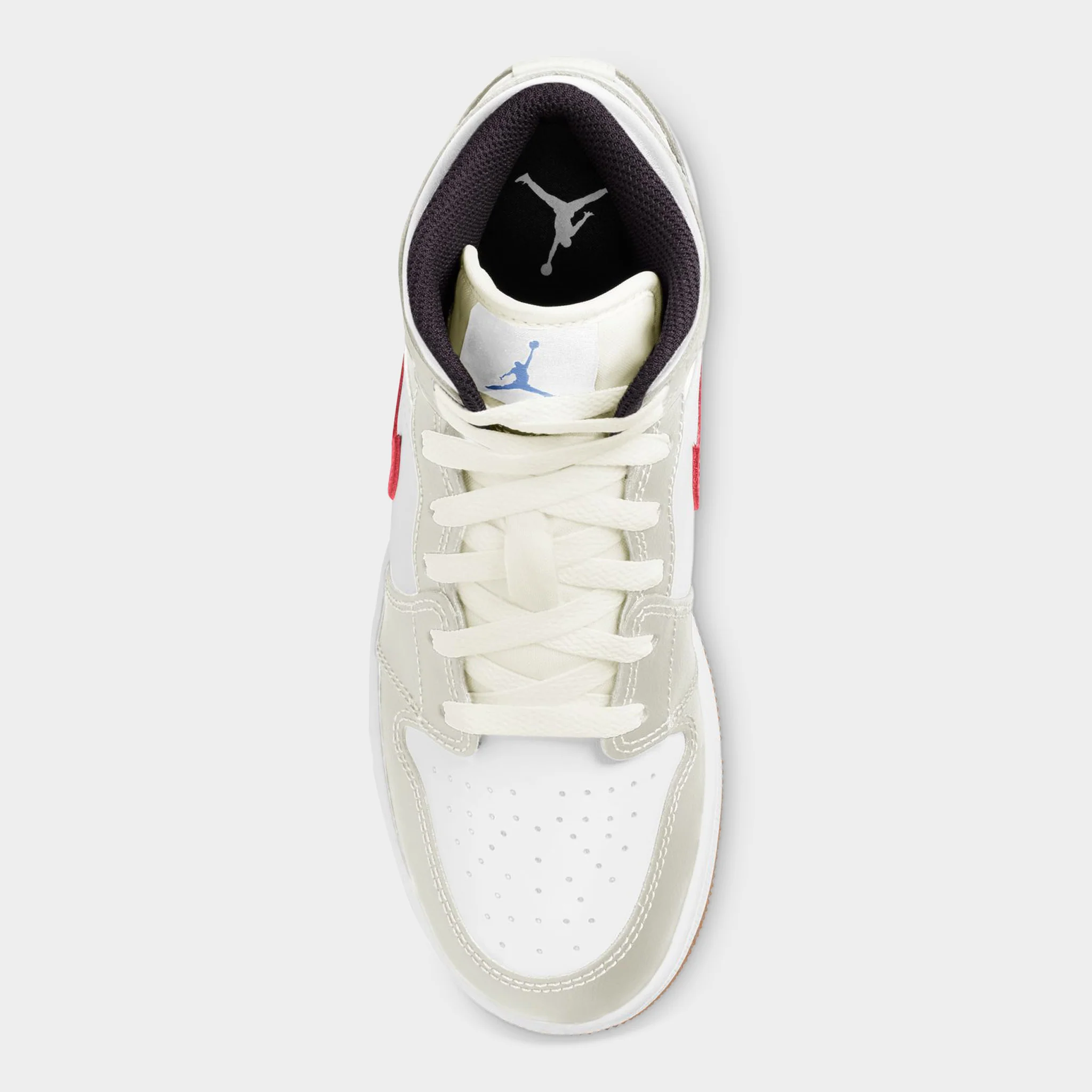 Jordan 1 Mid GS Phantom / Game Royal - White - Image 7