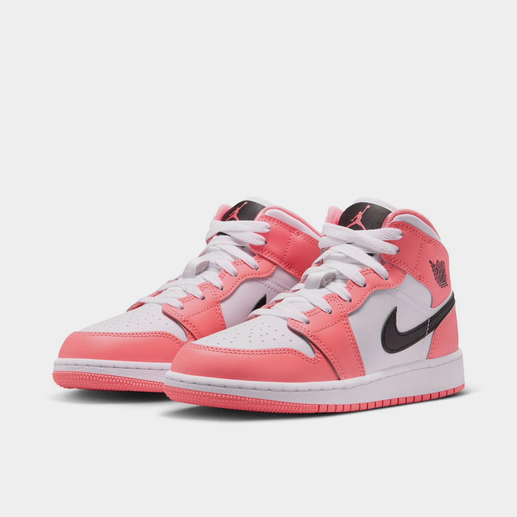 Jordan 1 Mid GS Pink Gaze / Black - White - Image 2