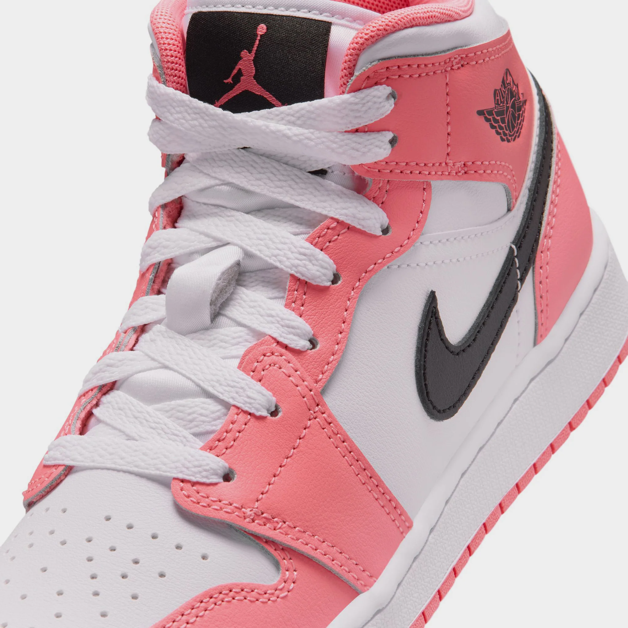 Jordan 1 Mid GS Pink Gaze / Black - White - Image 3