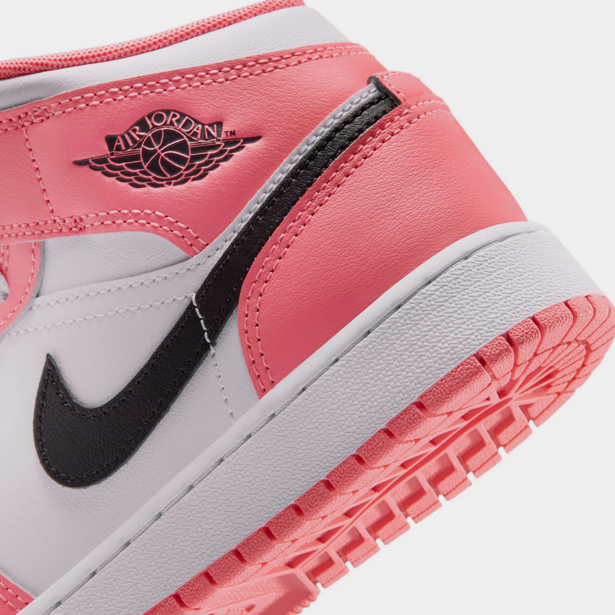 Jordan 1 Mid GS Pink Gaze / Black - White - Image 4