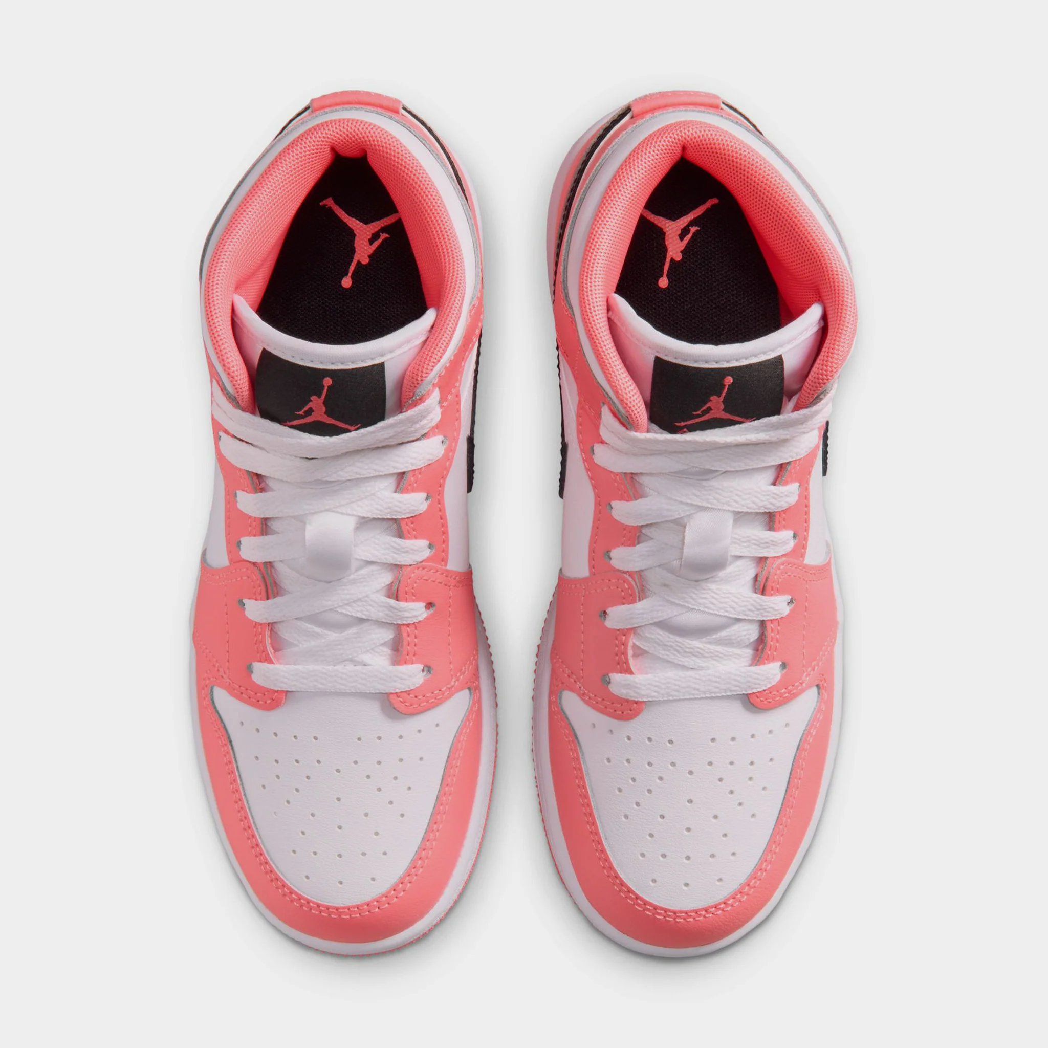 Jordan 1 Mid GS Pink Gaze / Black - White - Image 7