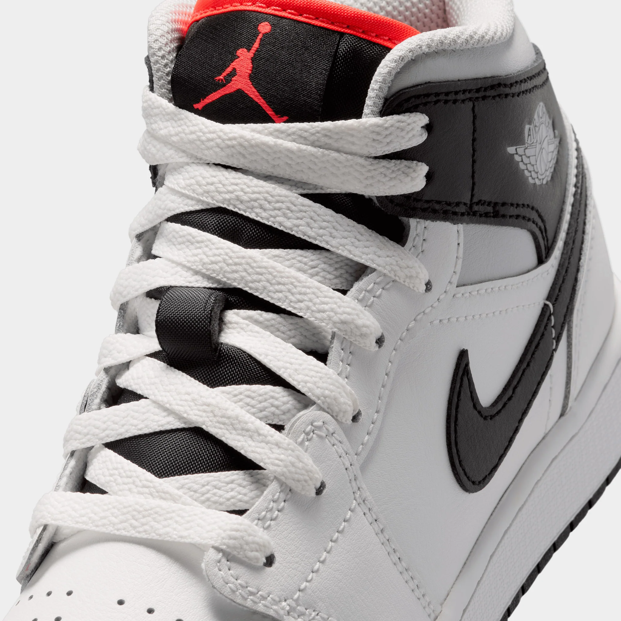 Jordan 1 Mid GS Summit White / Black - Infrared 23 - Image 3