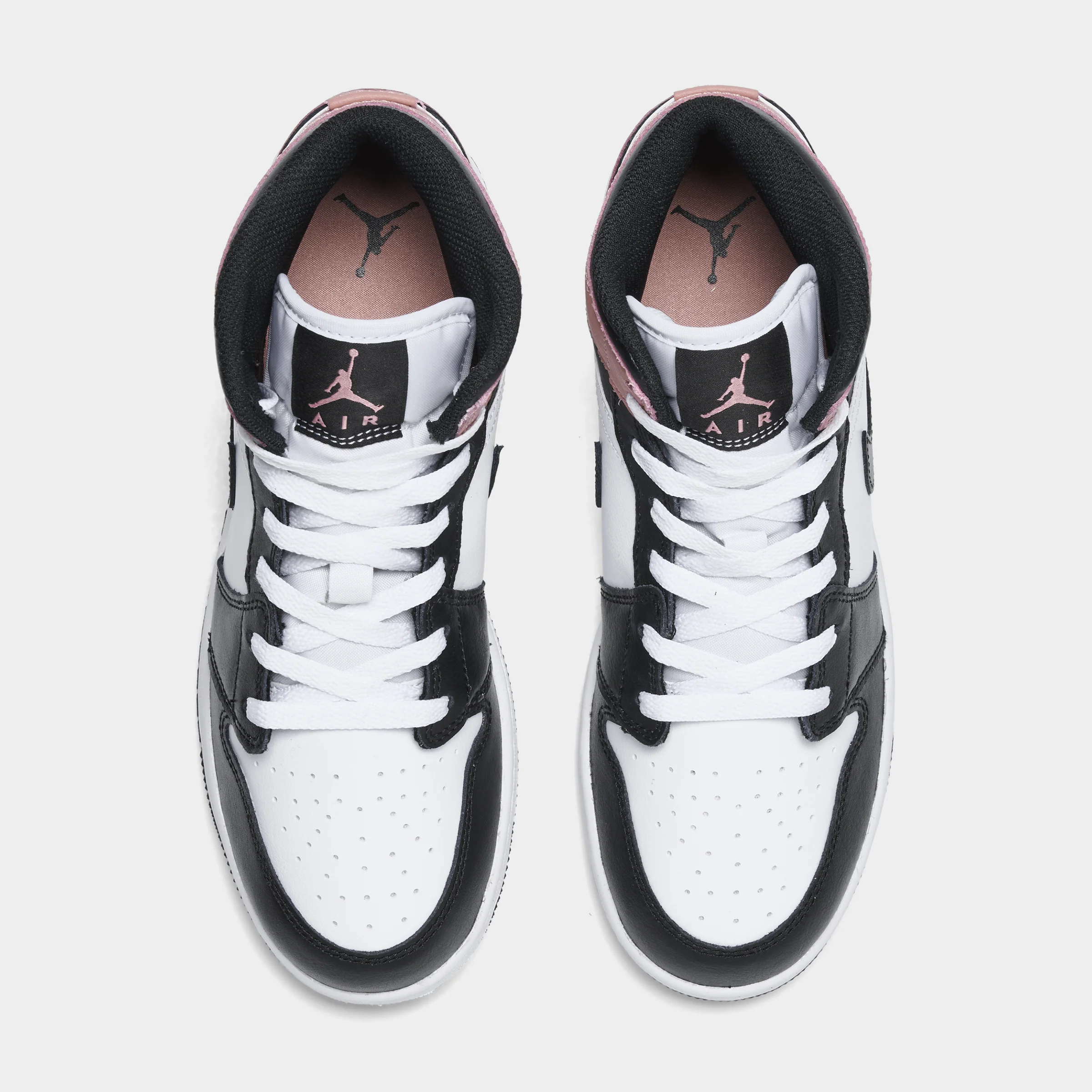 Jordan 1 Mid GS White / Black - Rust Pink - Image 5